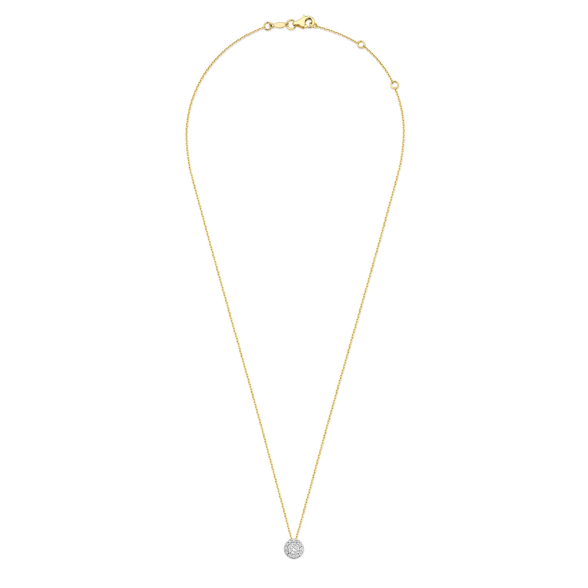 De la Paix Viviane 14 karat gold necklace with diamond 0.13 carat - Image 6