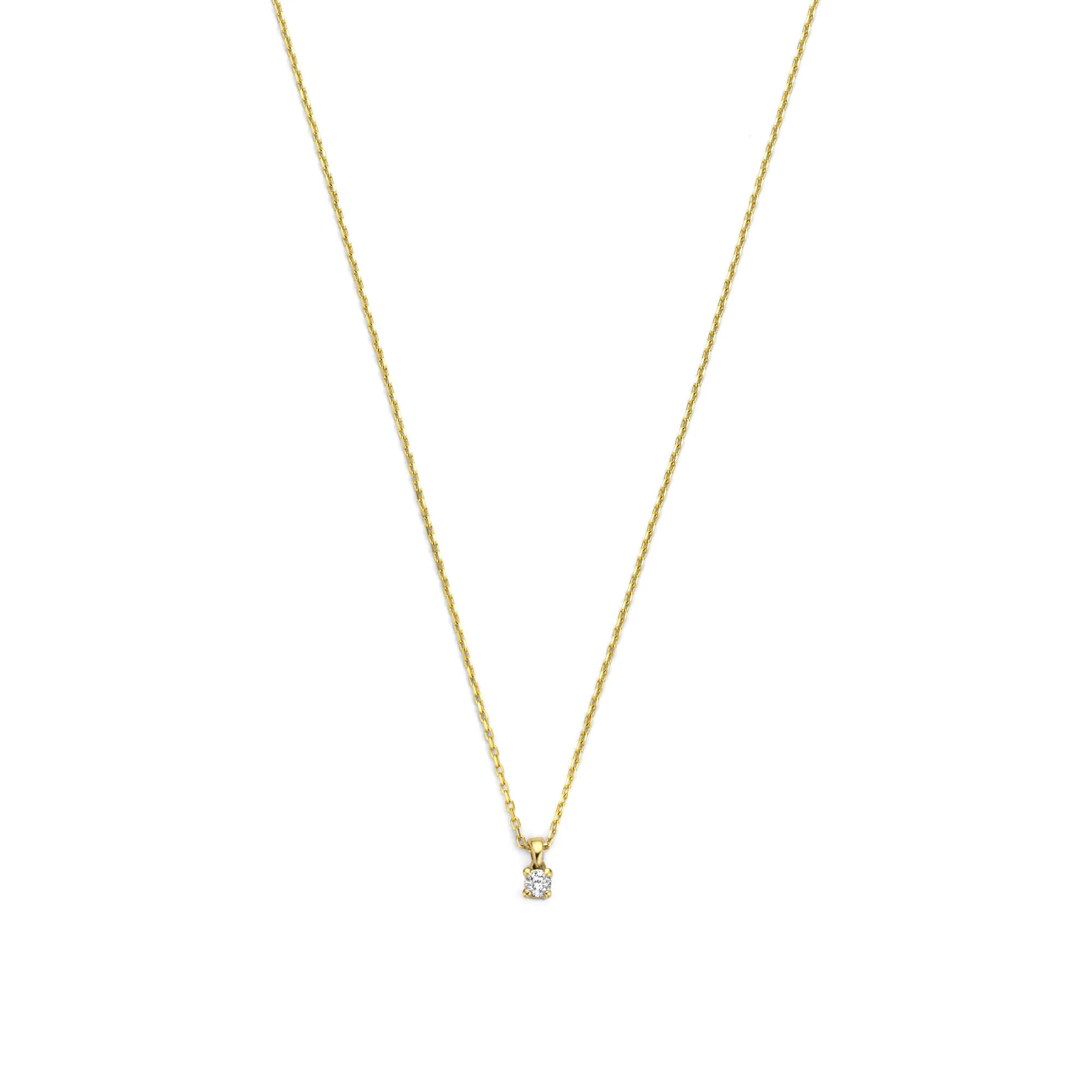 De la Paix Céline 14 karat gold necklace with diamond 0.05 carat