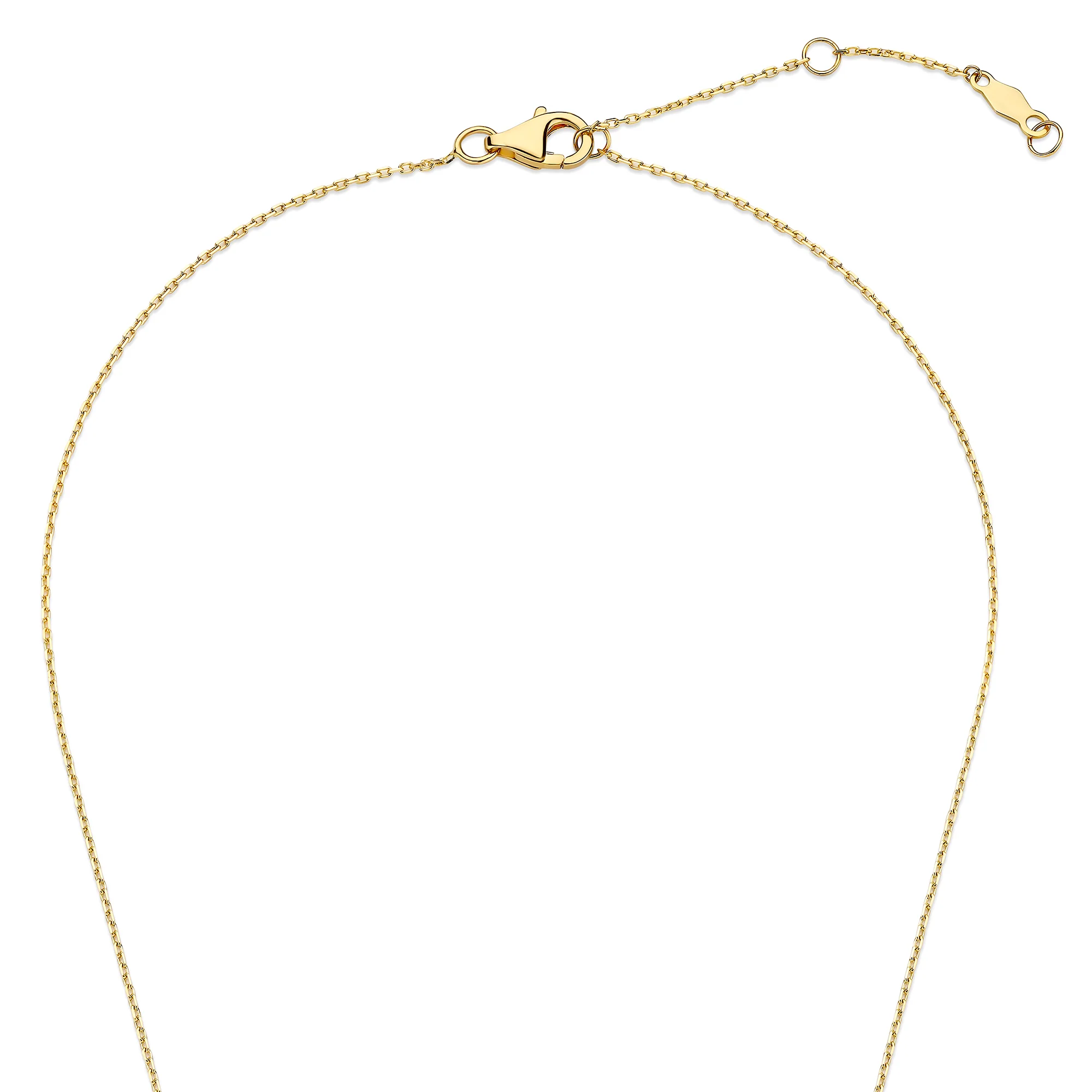 De la Paix Céline 14 karat gold necklace with diamond 0.05 carat - Image 8
