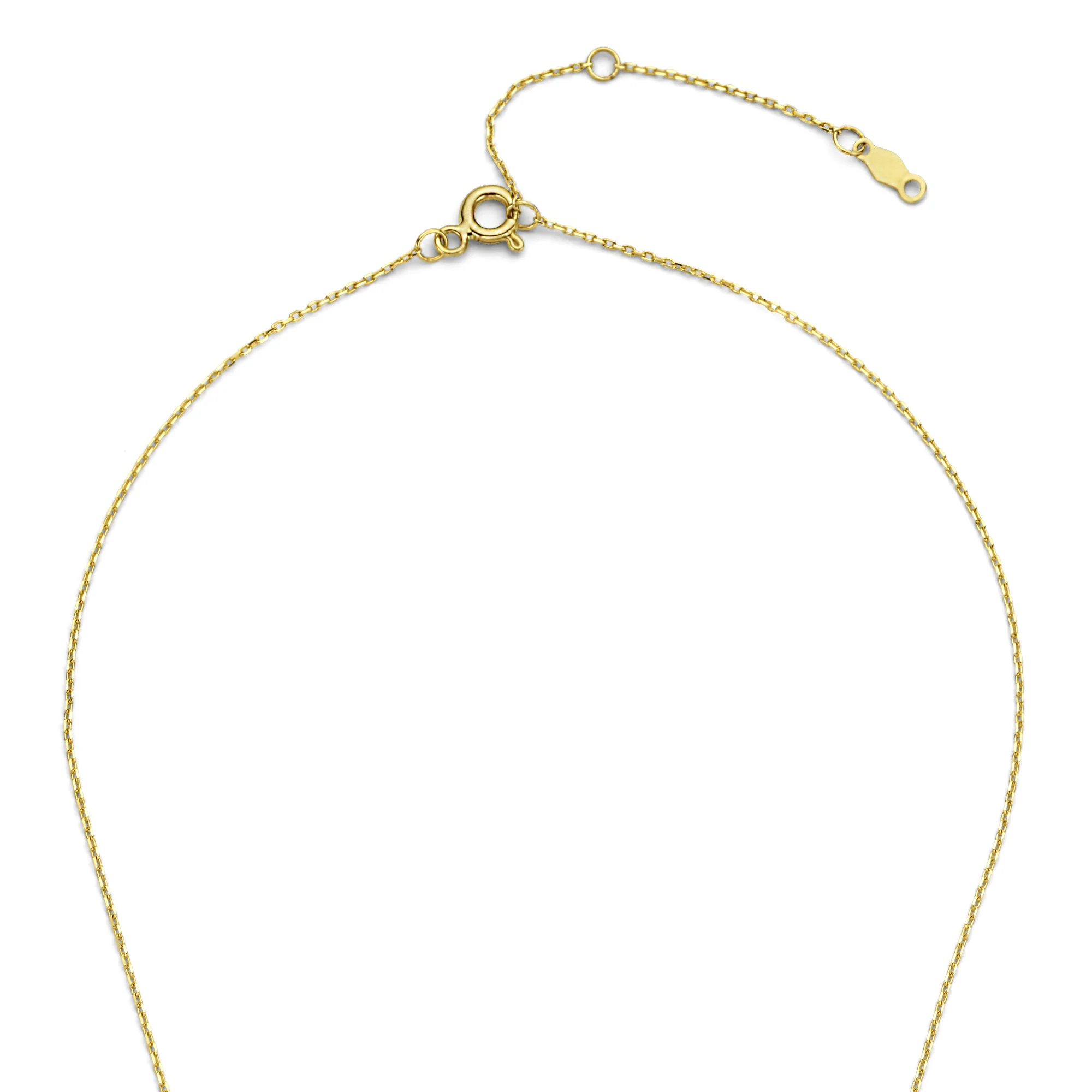 De la Paix Christine 14 karat gold necklace with diamond 0.10 carat - Image 8