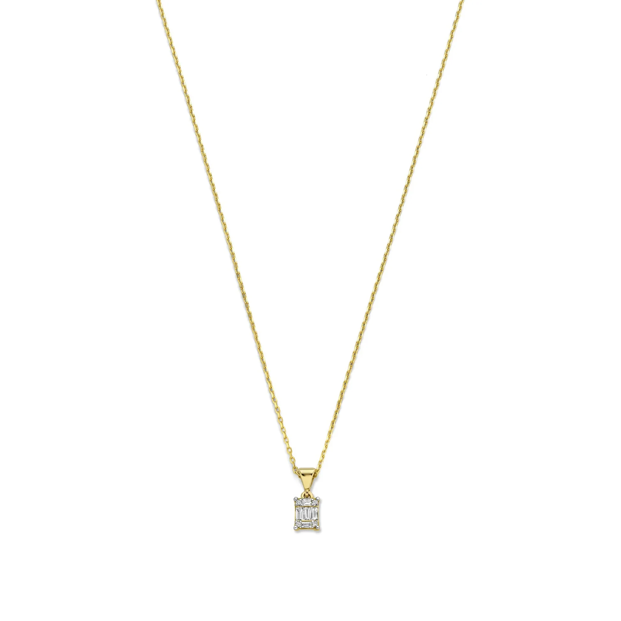 De la Paix Maxime 14 karat gold necklace with diamond 0.11 carat