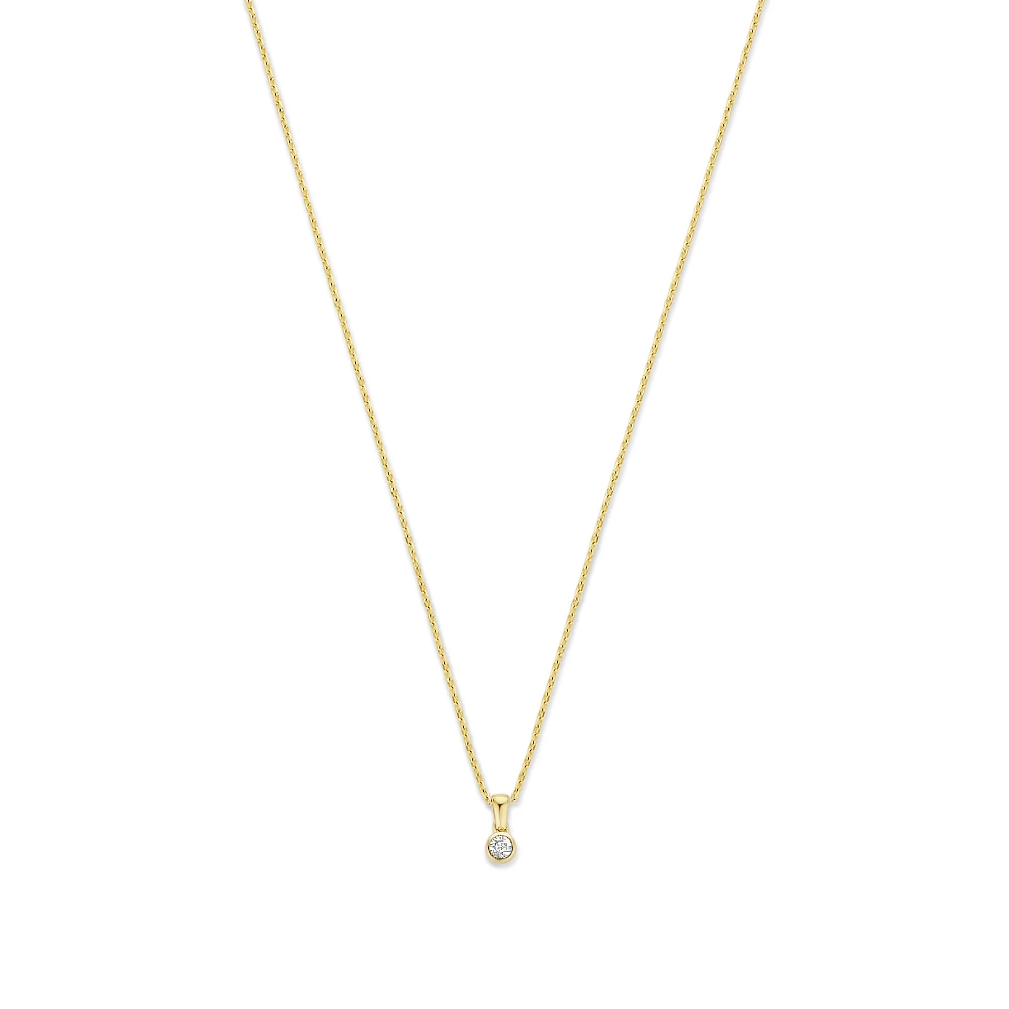 De la Paix Inaya 14 karat gold necklace with diamond 0.01 carat