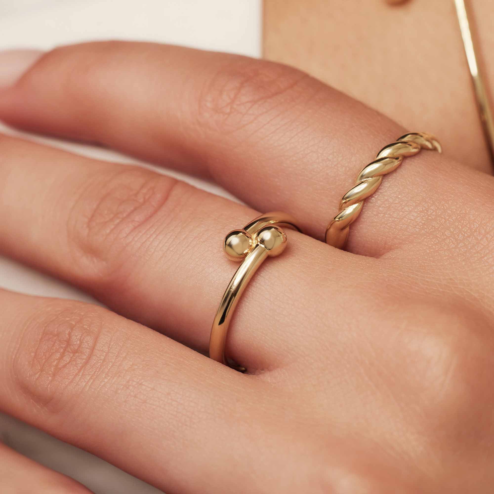 Monceau Mirell 14 karat gold ring - Image 2