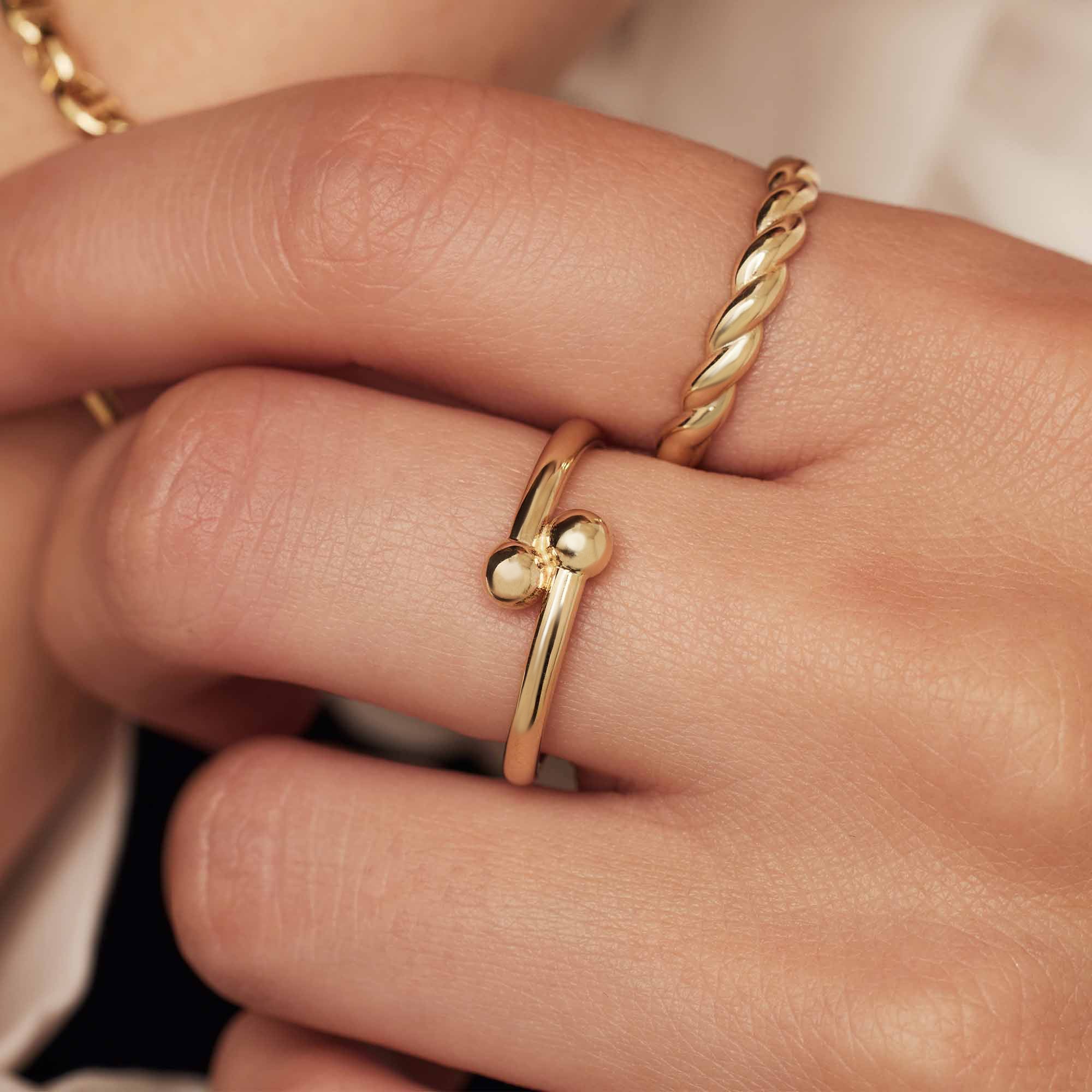 Monceau Mirell 14 karat gold ring - Image 3
