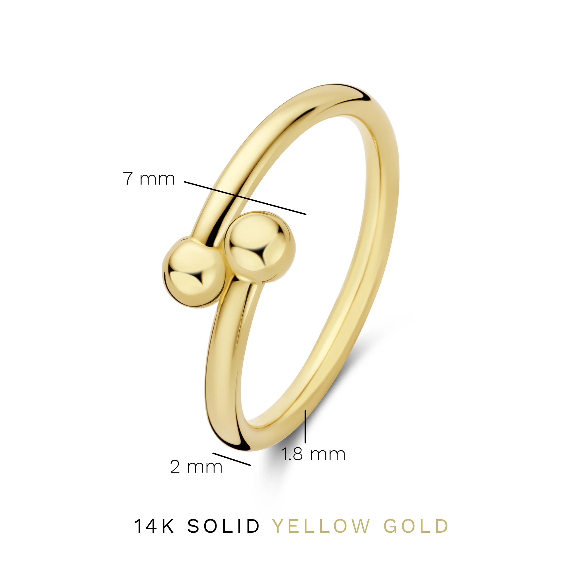 Monceau Mirell 14 karat gold ring - Image 4
