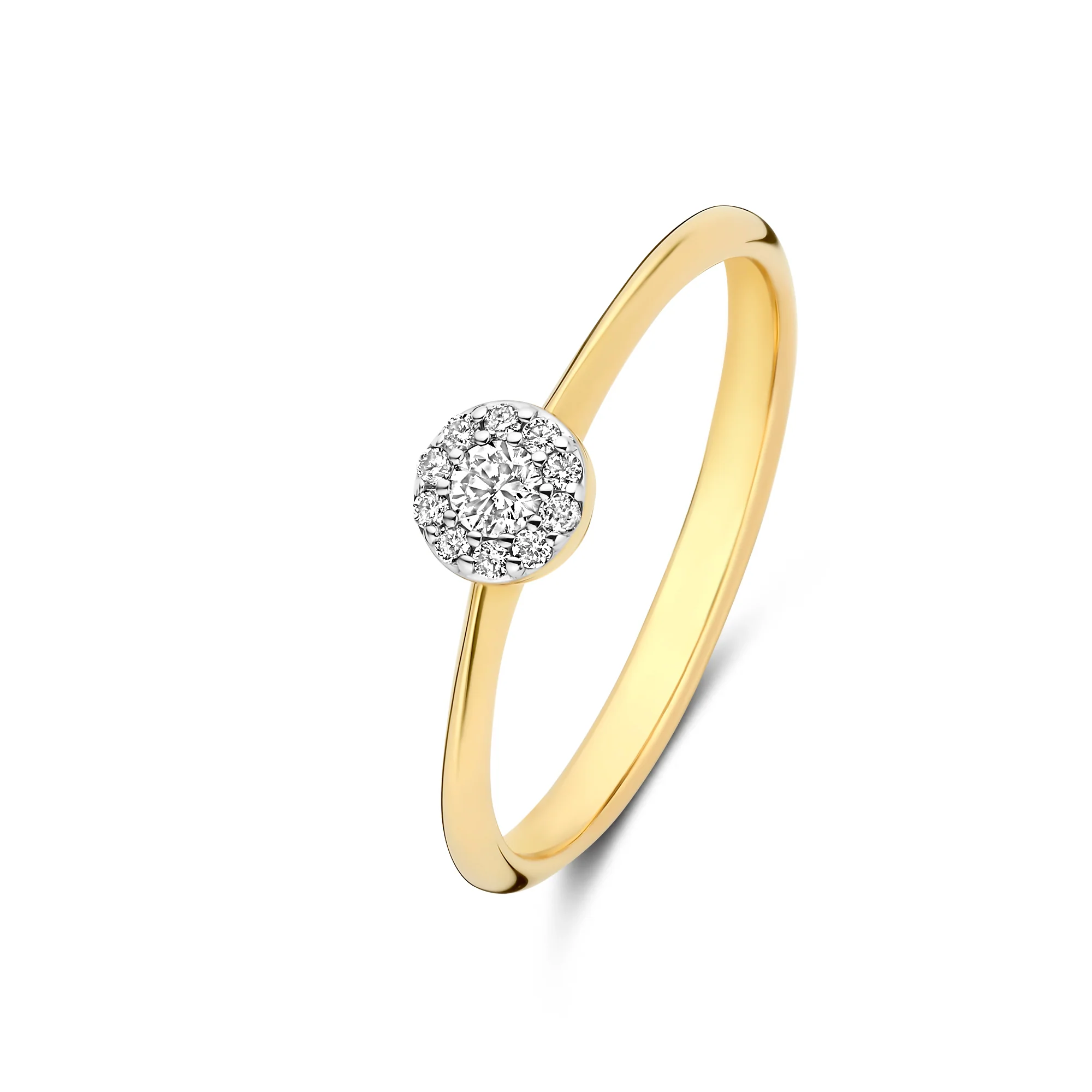 De la Paix Viviane 14 karat gold ring with diamond 0.11 carat