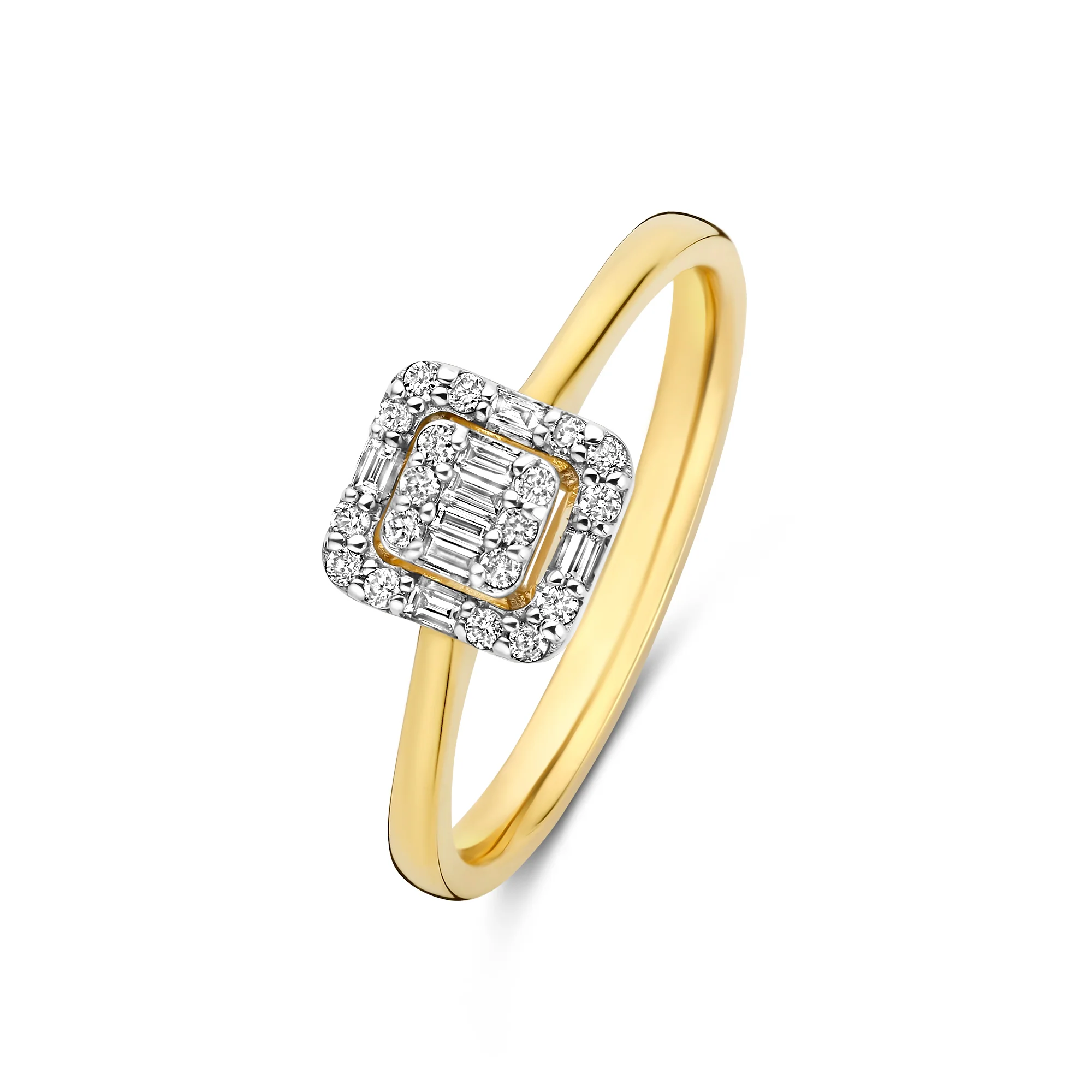 De la Paix Elena 14 karat gold ring with diamond 0.18 carat