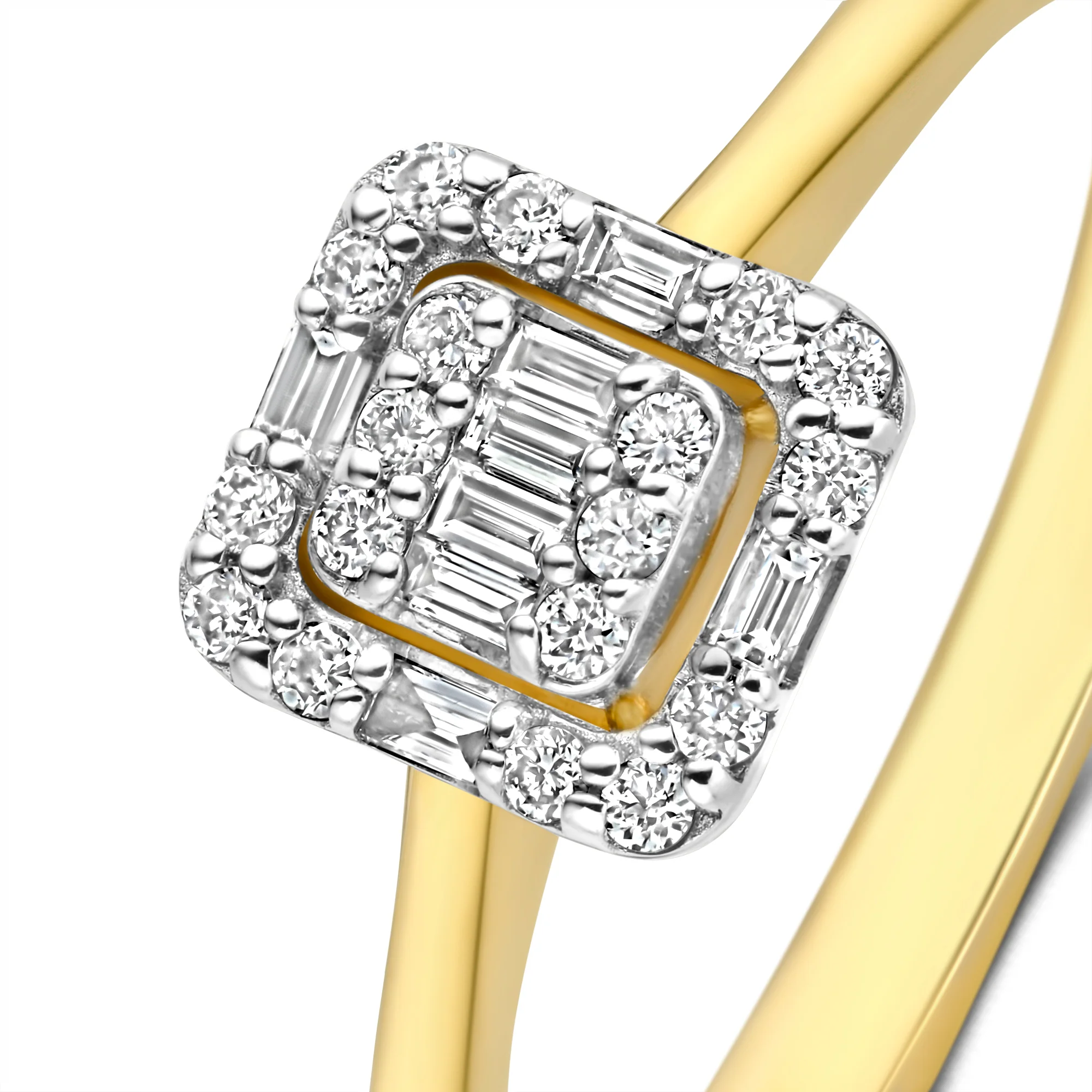 De la Paix Elena 14 karat gold ring with diamond 0.18 carat - Image 5
