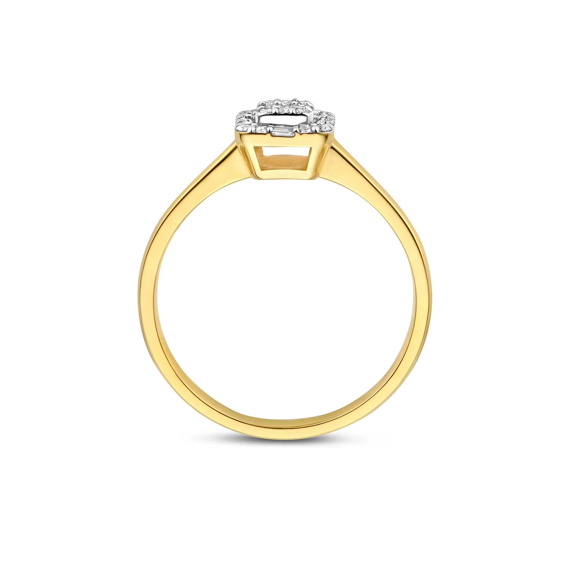 De la Paix Elena 14 karat gold ring with diamond 0.18 carat - Image 6