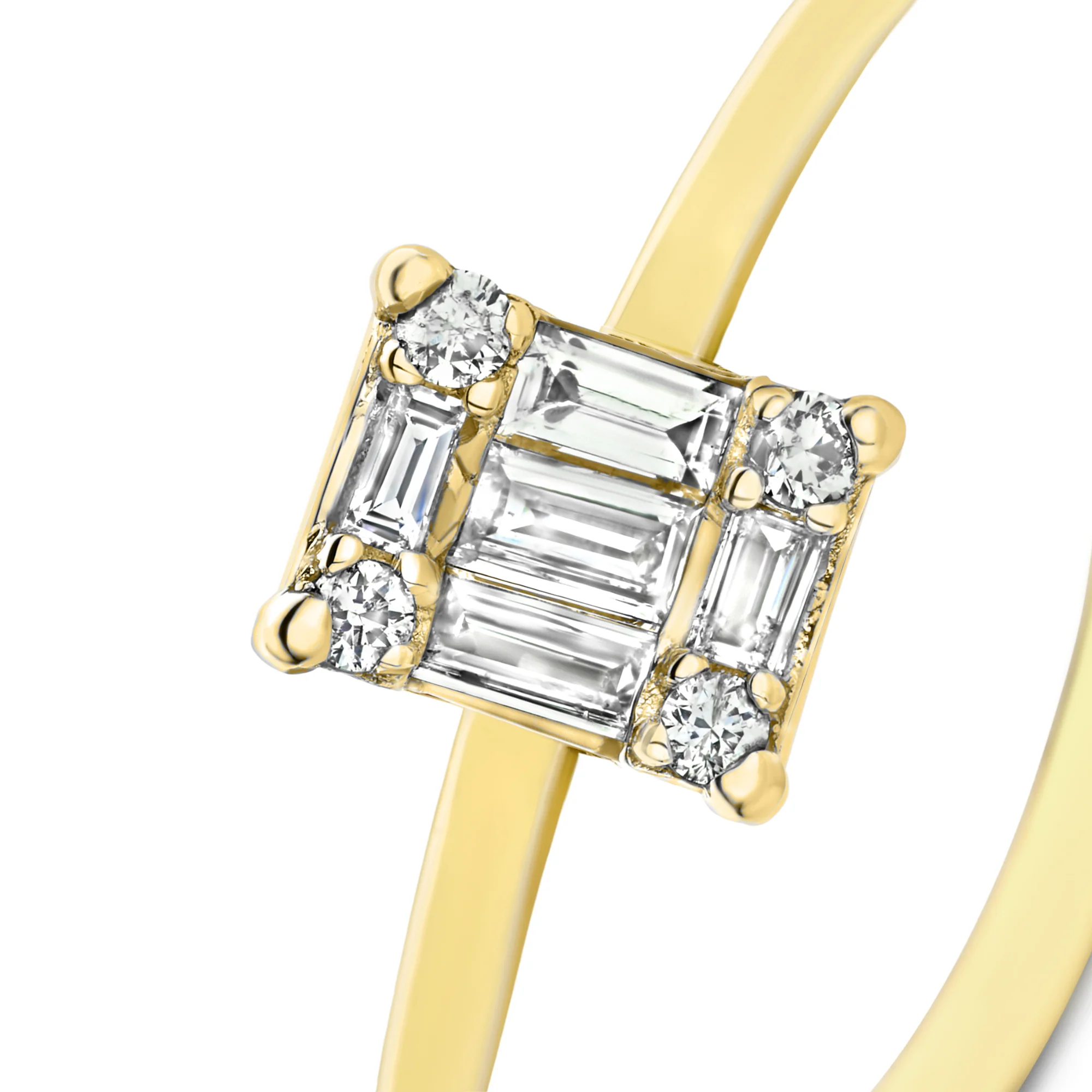 De la Paix Maxime 14 karat gold ring with diamond 0.13 carat - Image 6