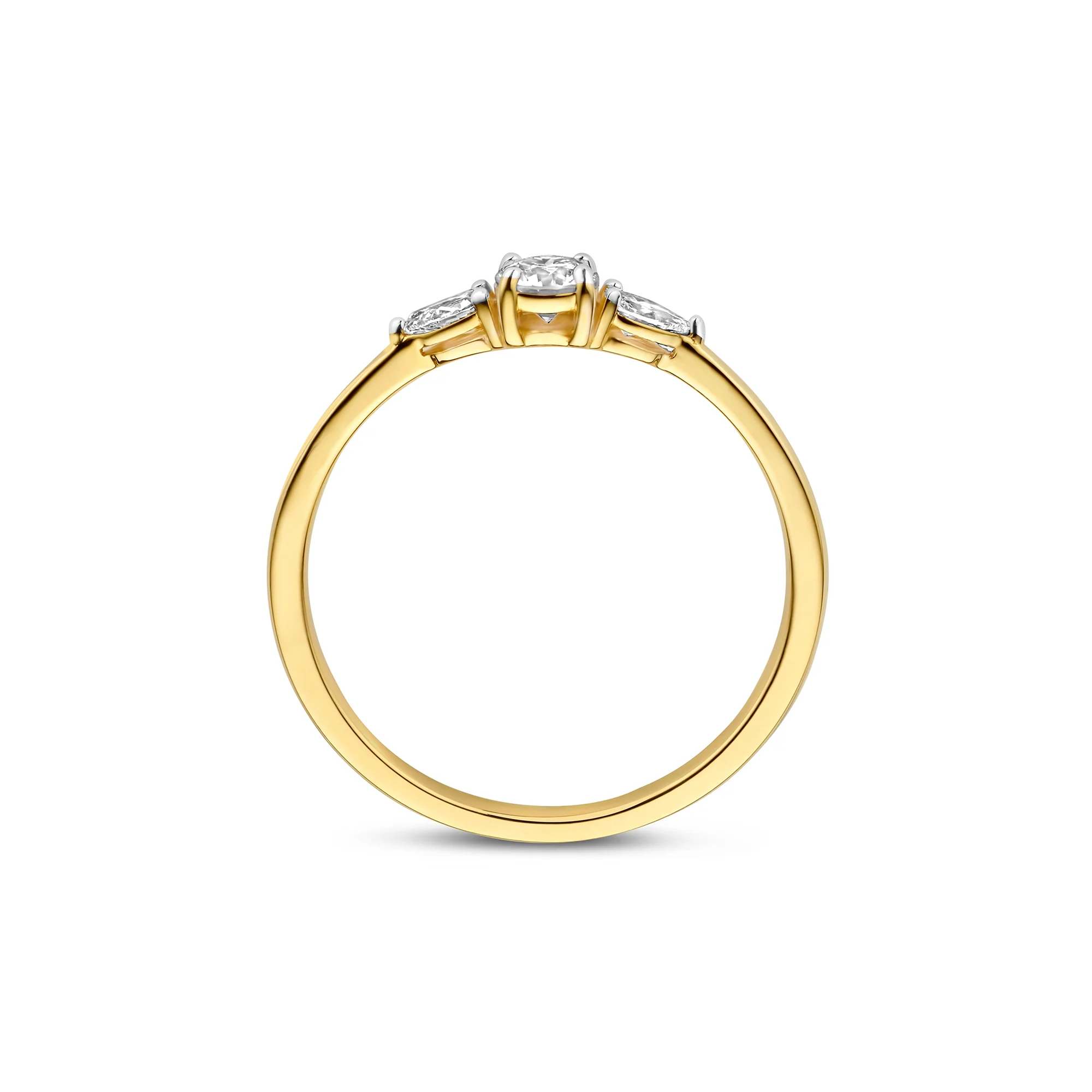 De la Paix Nancy 14 karat gold ring with diamond 0.32 carat - Image 6