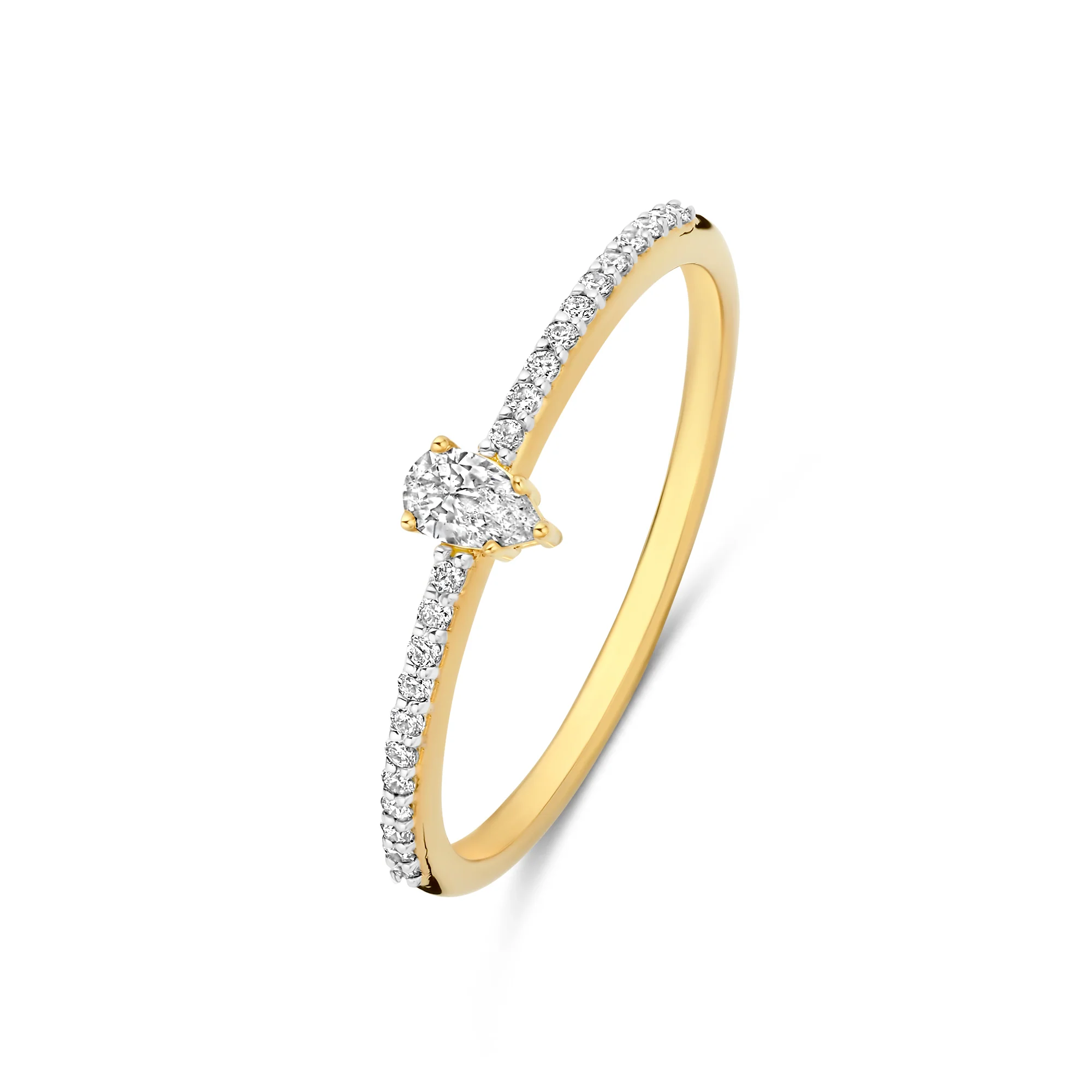 De la Paix Eloise  14 karat gold ring with diamond 0.10 carat