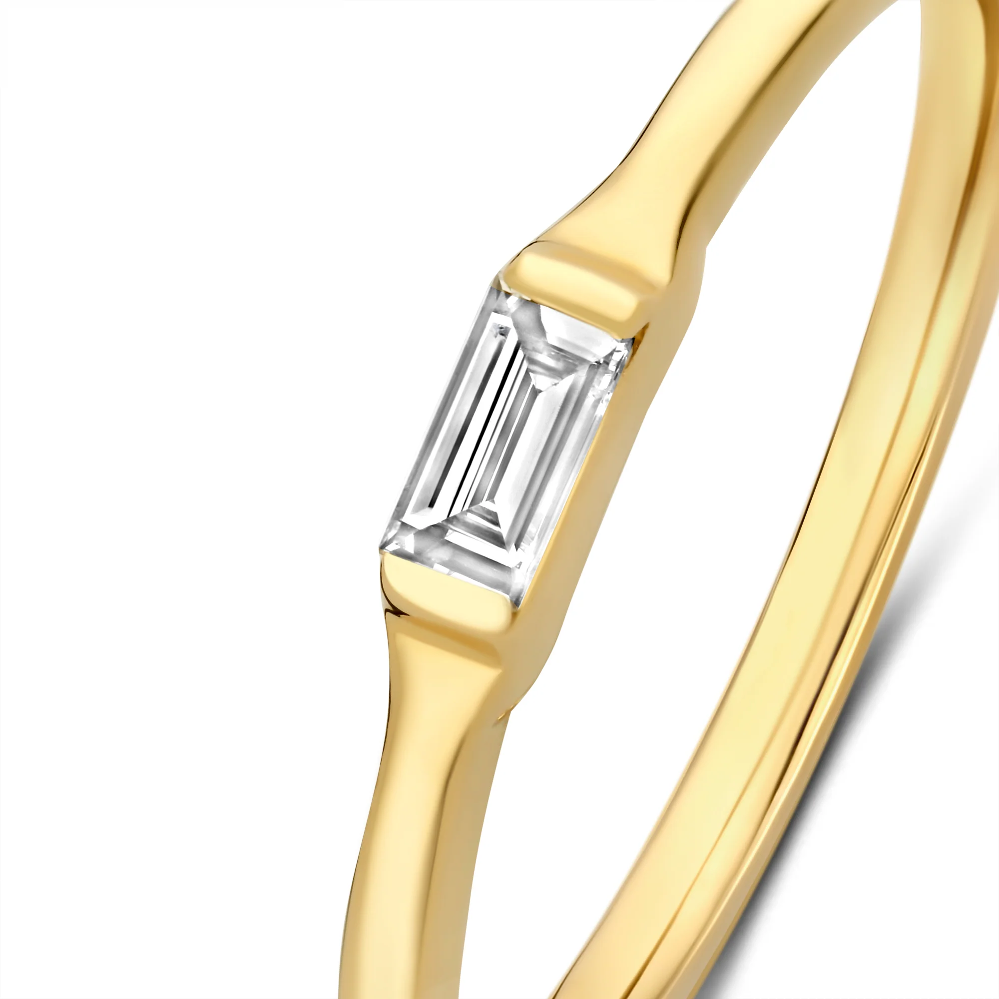 De la Paix Lucia  14 karat gold ring with diamond 0.08 carat - Image 5