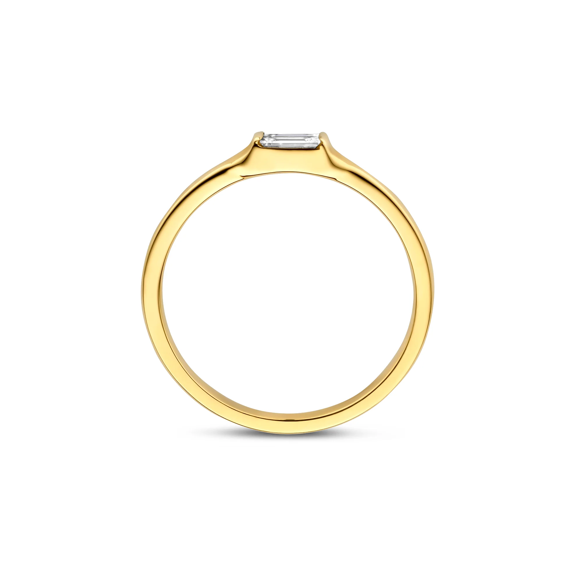 De la Paix Lucia  14 karat gold ring with diamond 0.08 carat - Image 6