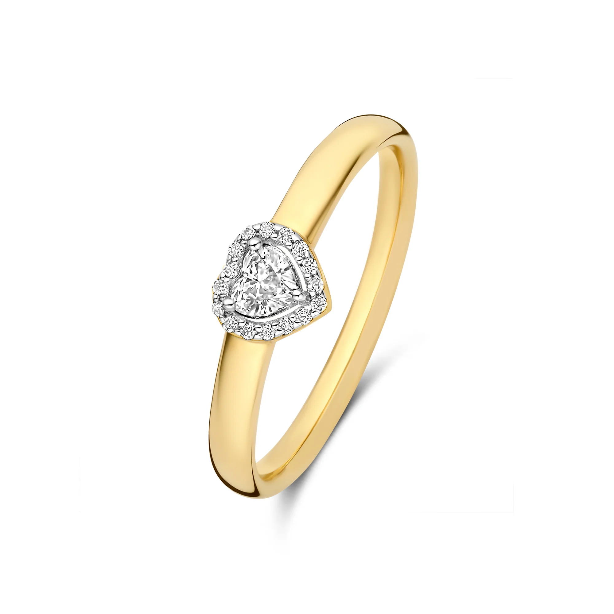 De la Paix Amore  14 karat gold ring with diamond 0.14 carat