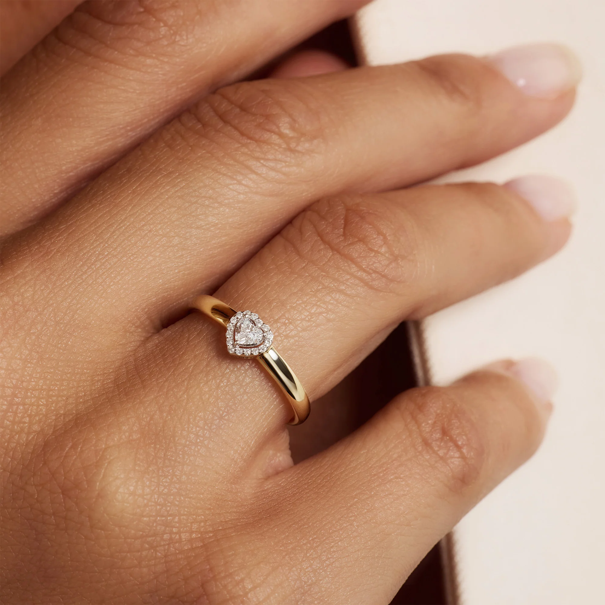 De la Paix Amore  14 karat gold ring with diamond 0.14 carat - Image 2