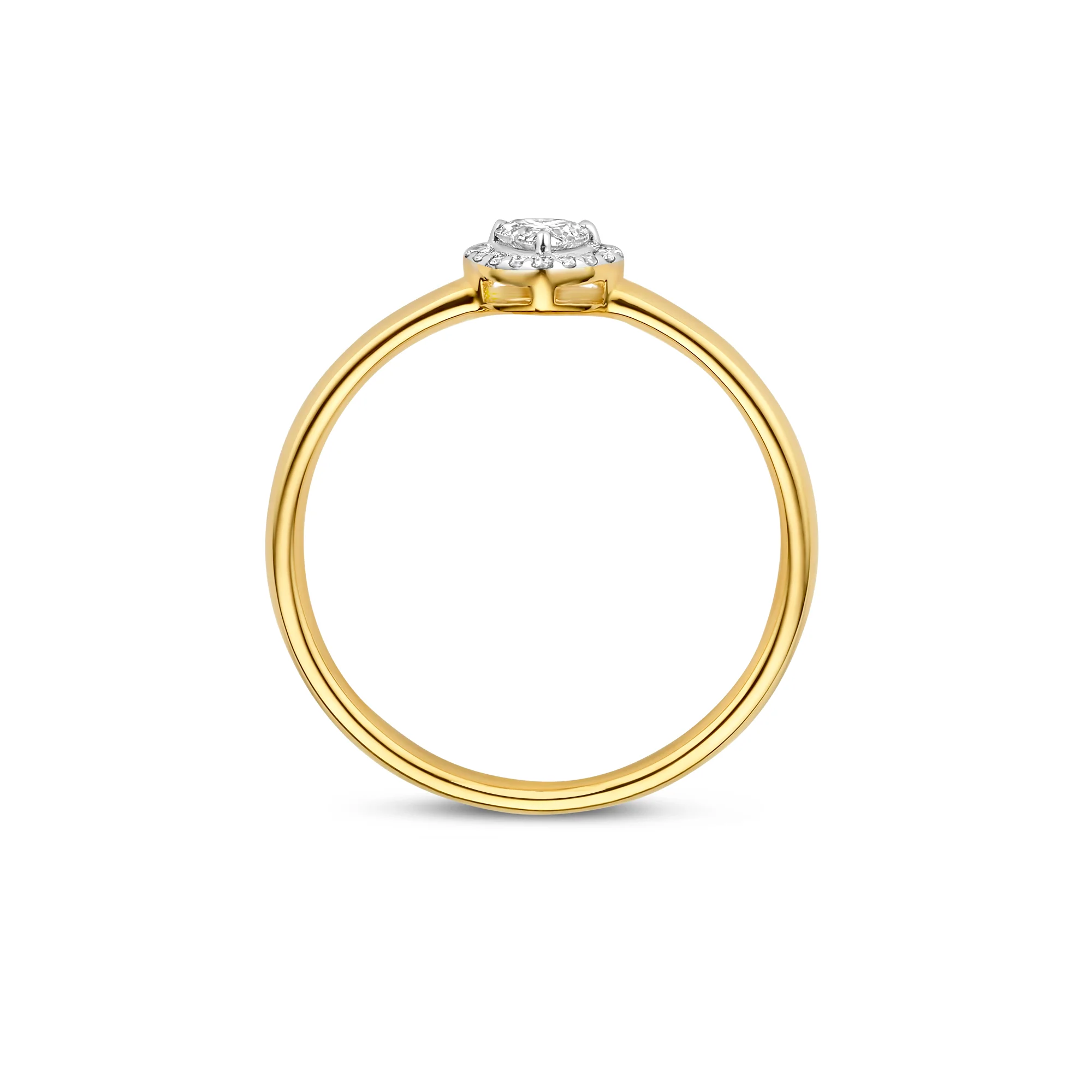 De la Paix Amore  14 karat gold ring with diamond 0.14 carat - Image 6