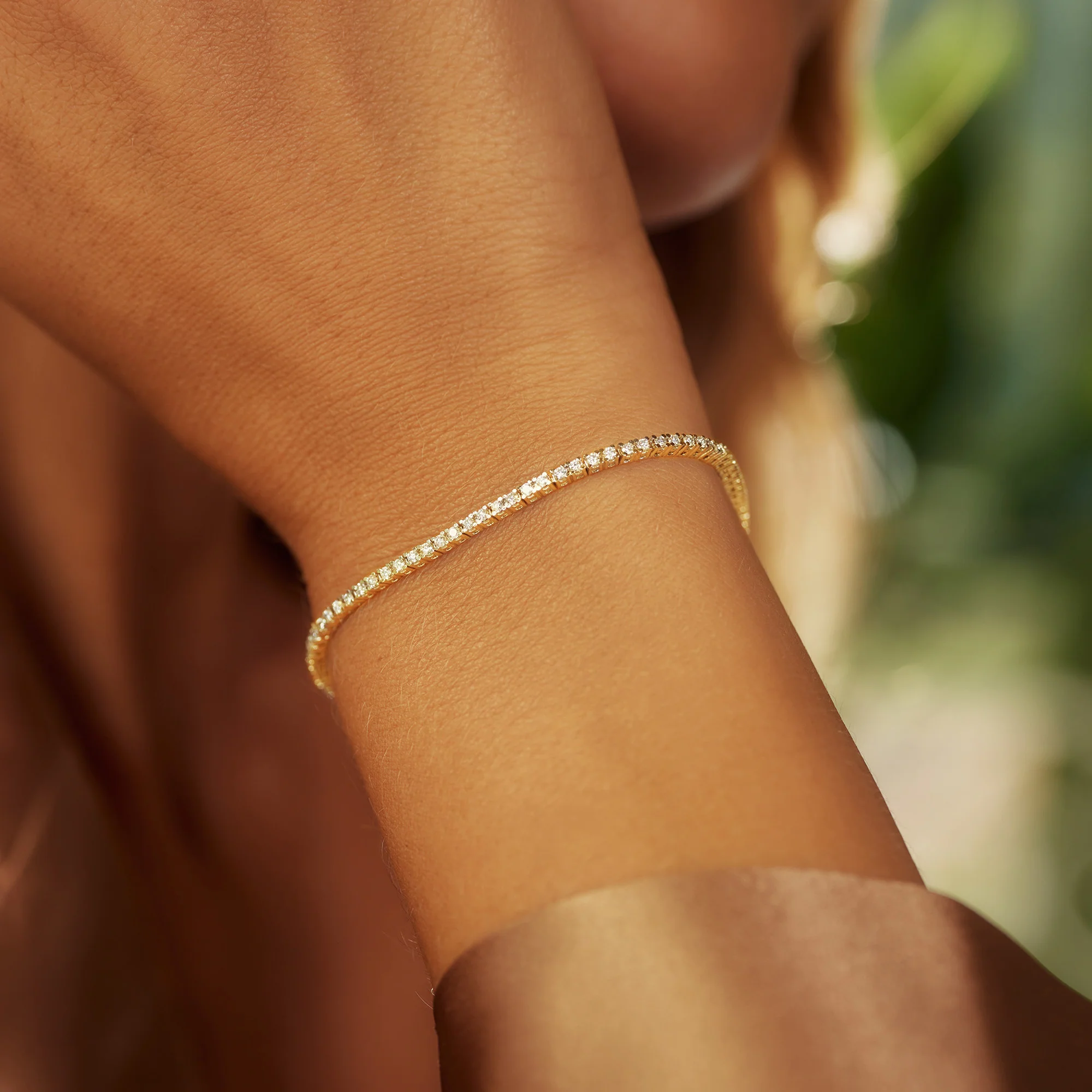De la Paix Madeline 14 karat gold tennis bracelet with diamond 1.08 ct - Image 4