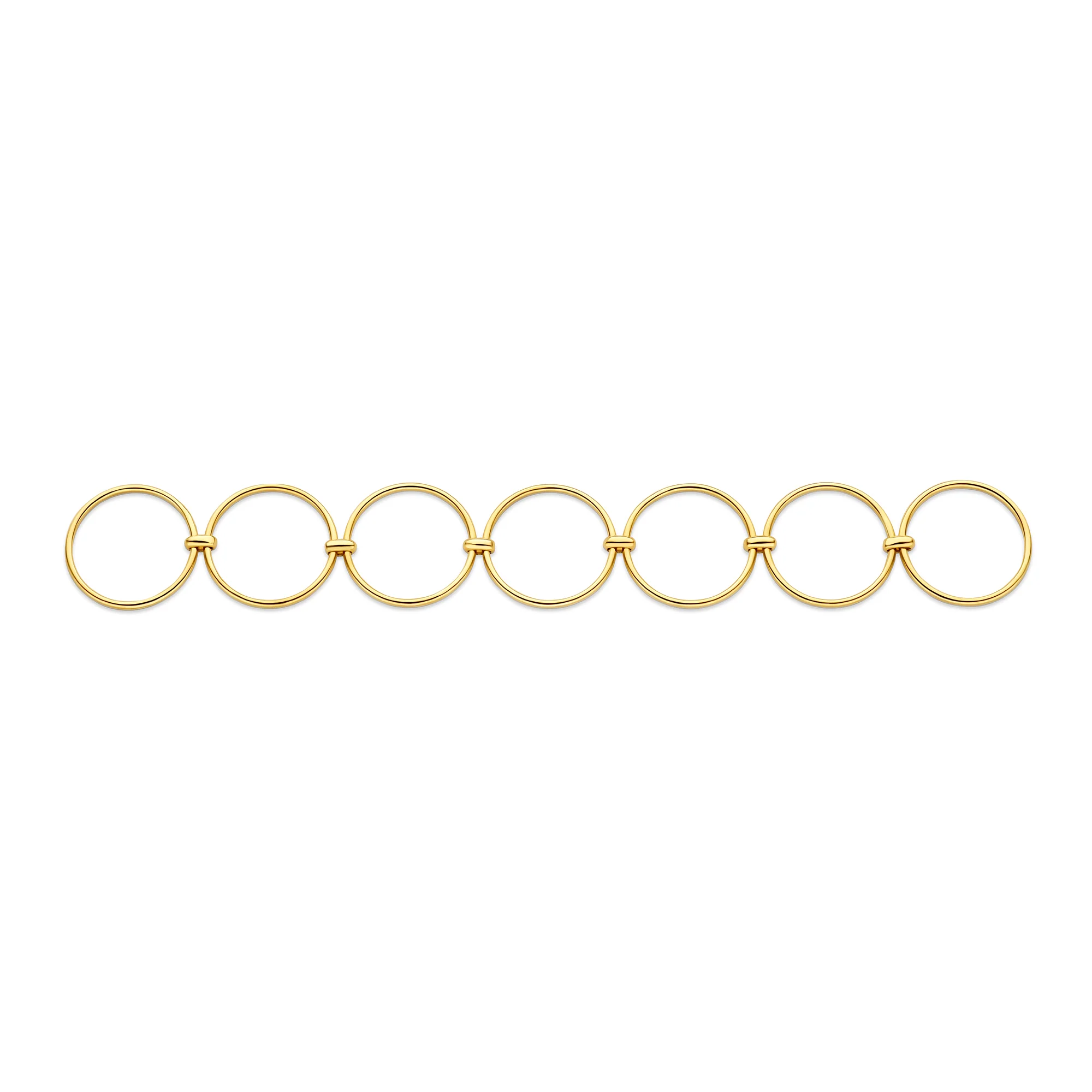 Cour d'Honneur Adora 14 karat golden 7-piece multi ring - Image 5