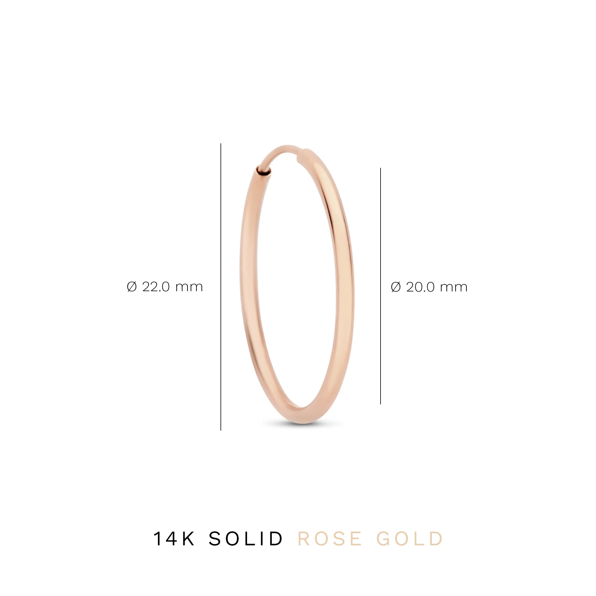 Cadeau d'Isabel 14 karat rose gold earring set - Image 7