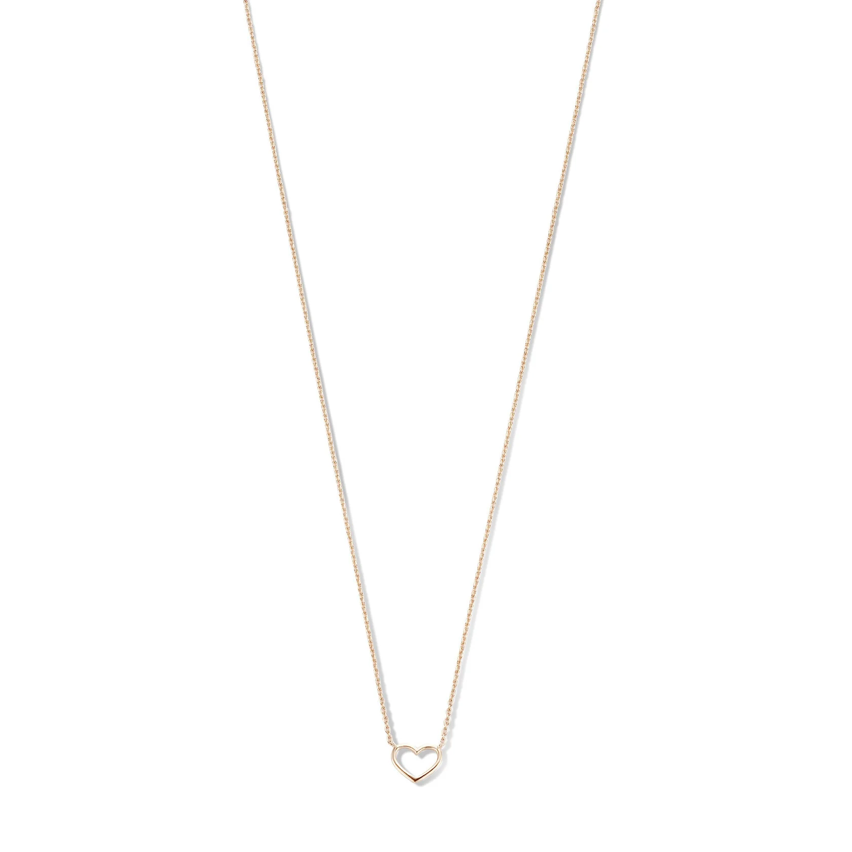 Cadeau d'Isabel 14 karat rose gold necklace & bracelet set with heart - Image 6