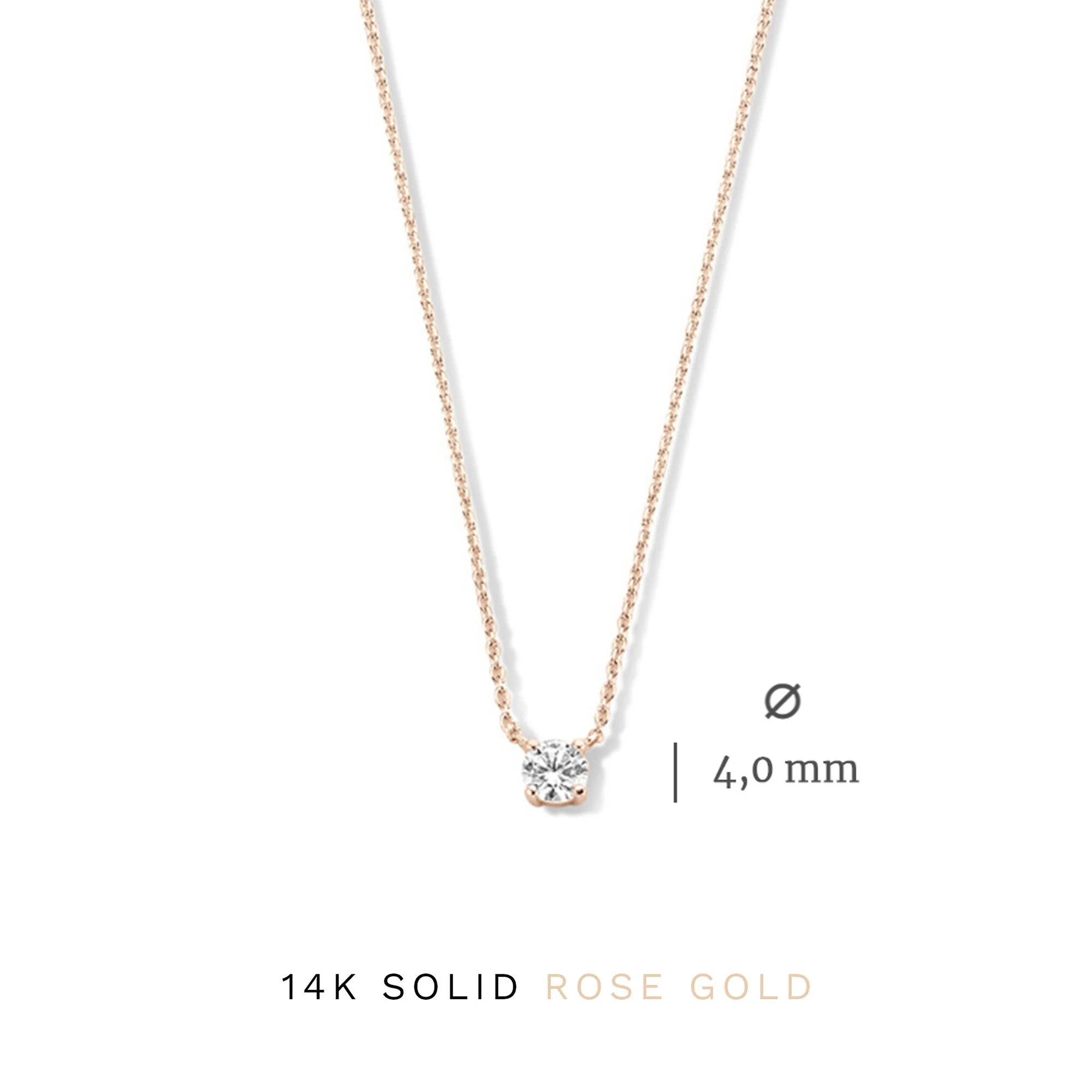 Cadeau d'Isabel 14 karat rose gold necklace & bracelet with zirconia - Image 9