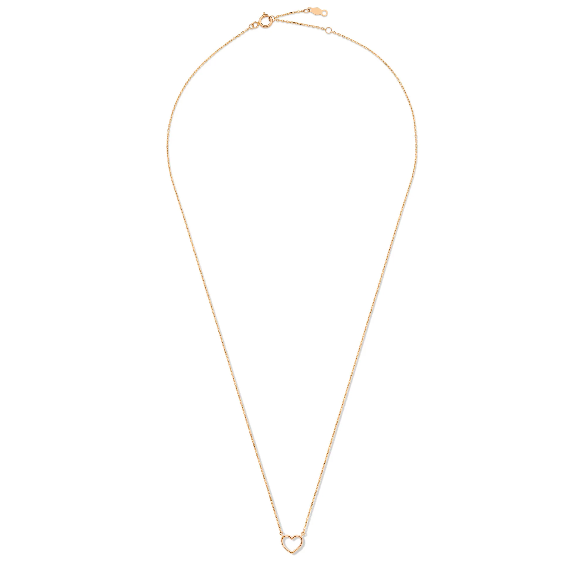 La Concorde Amore 14 karat rose gold necklace with heart - Image 7
