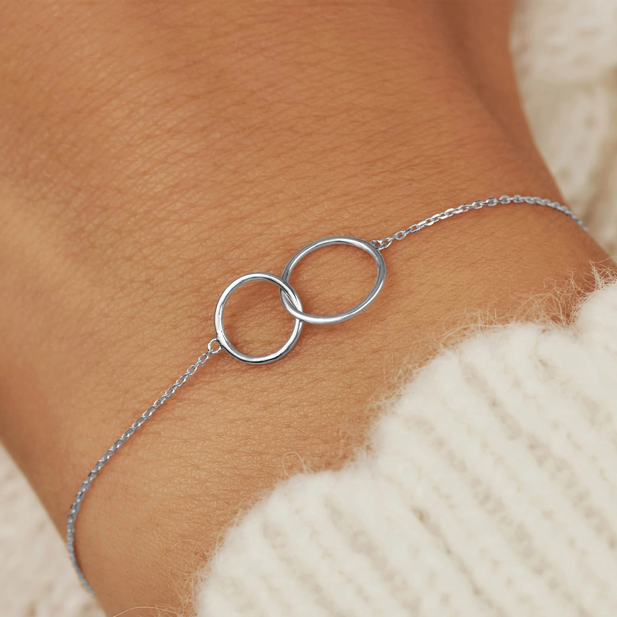 Saint Germain Loulou 14 karat white gold bracelet with rings - Image 2