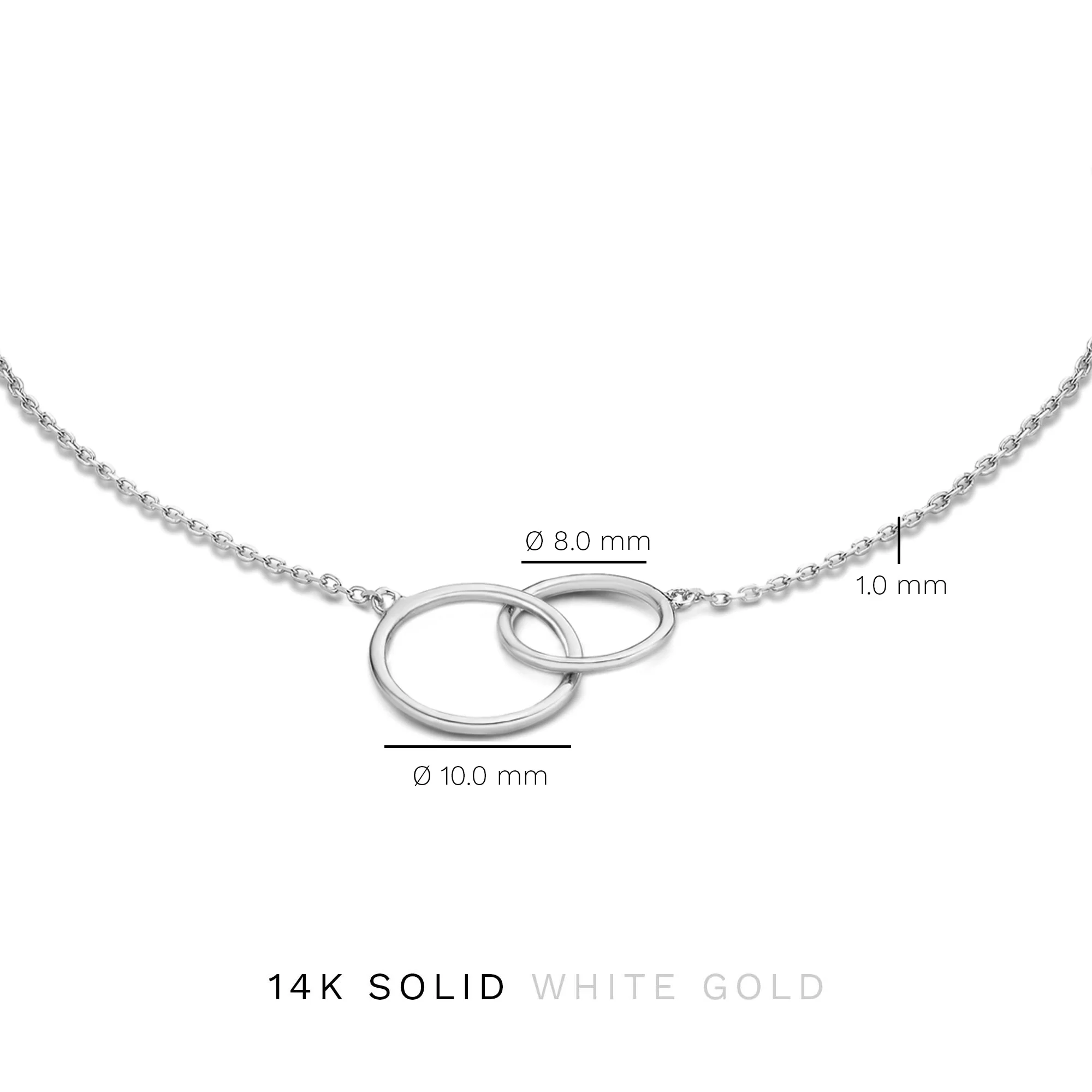 Saint Germain Loulou 14 karat white gold bracelet with rings - Image 3