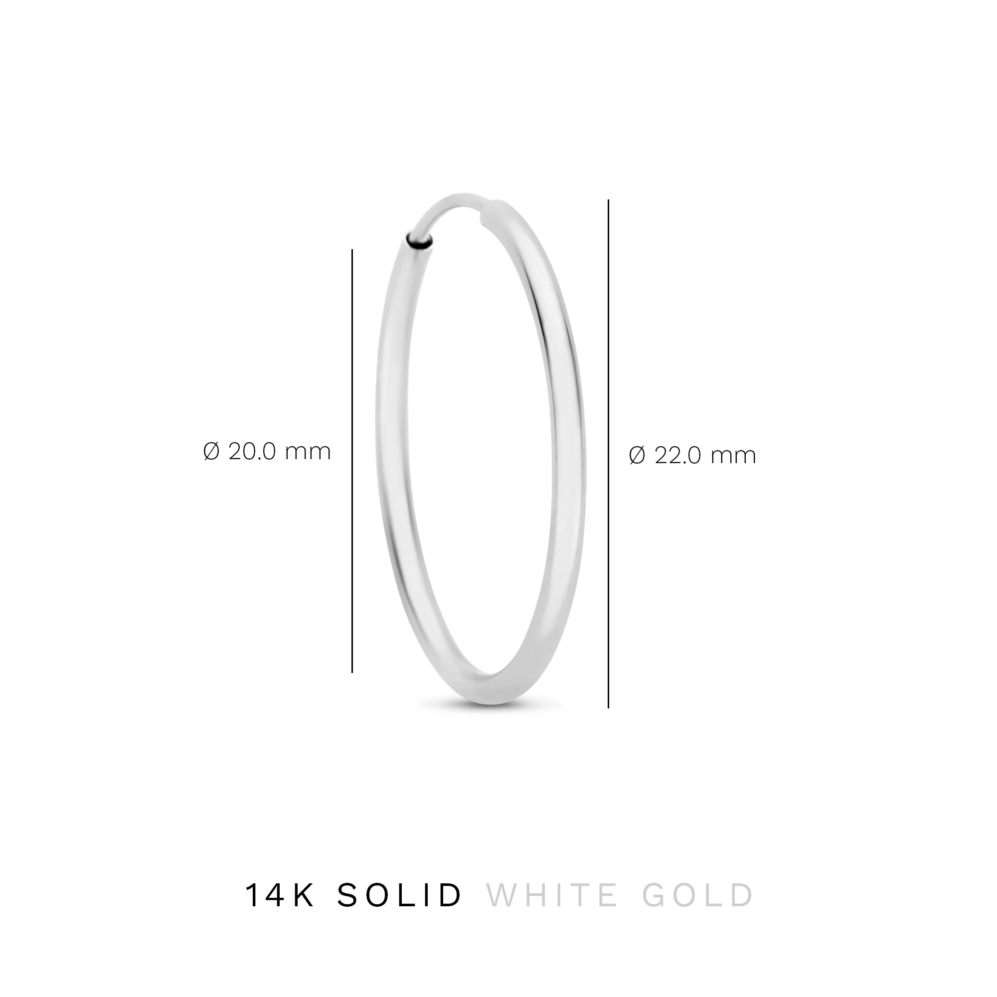 Cadeau d'Isabel 14 karat white gold earring set - Image 7