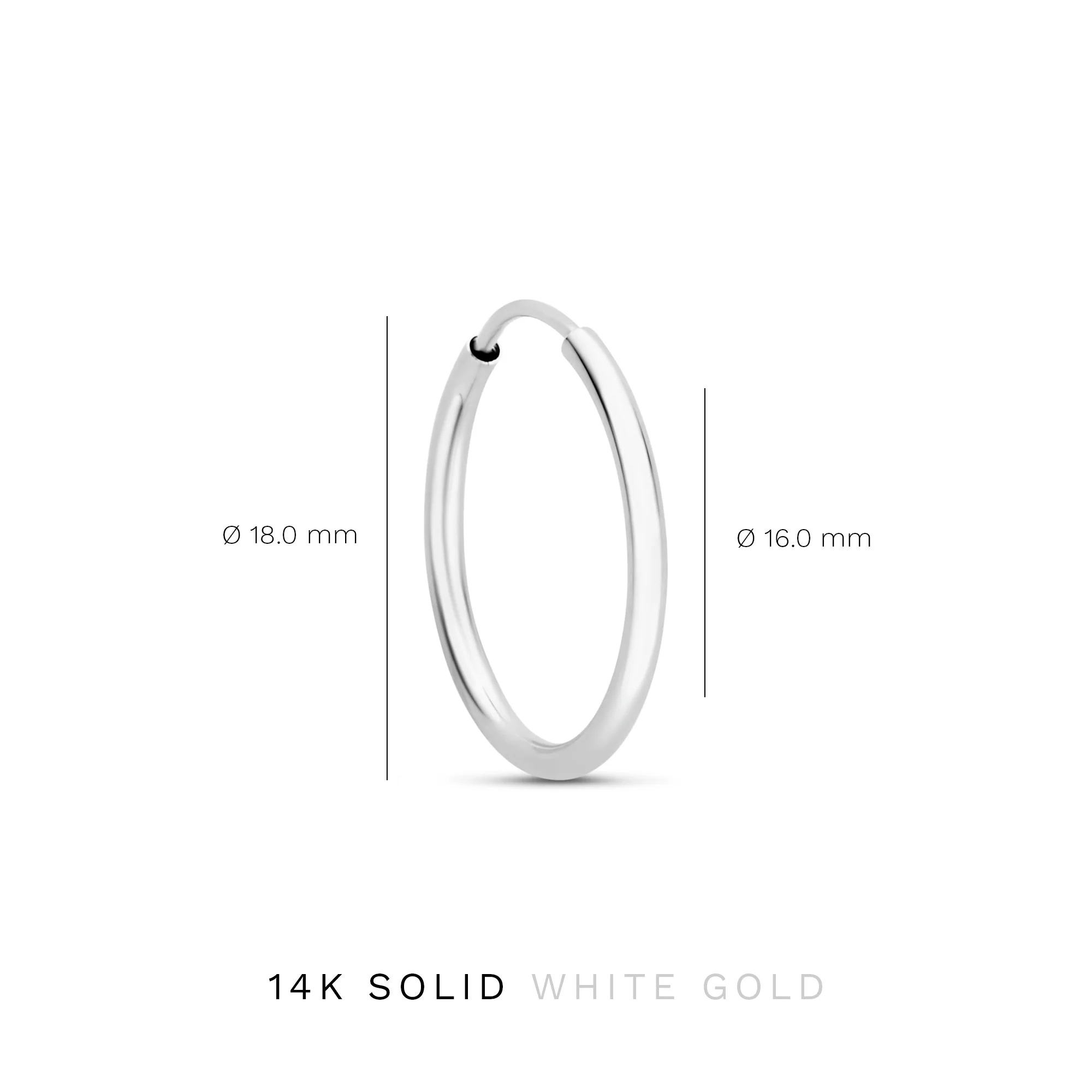 Cadeau d'Isabel 14 karat white gold earring set - Image 8