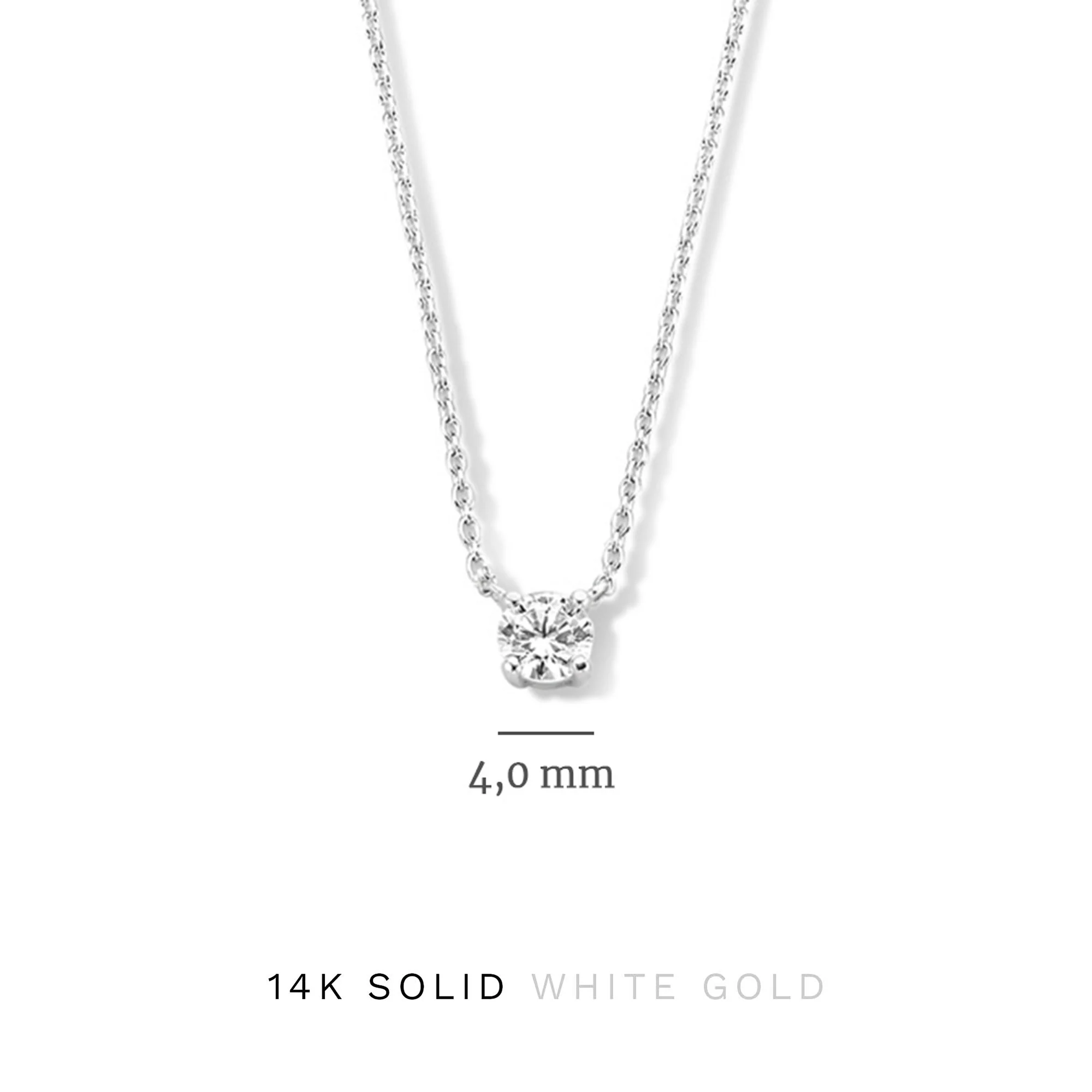 Cadeau d'Isabel 14 karat white gold necklace & bracelet with zirconia - Image 9