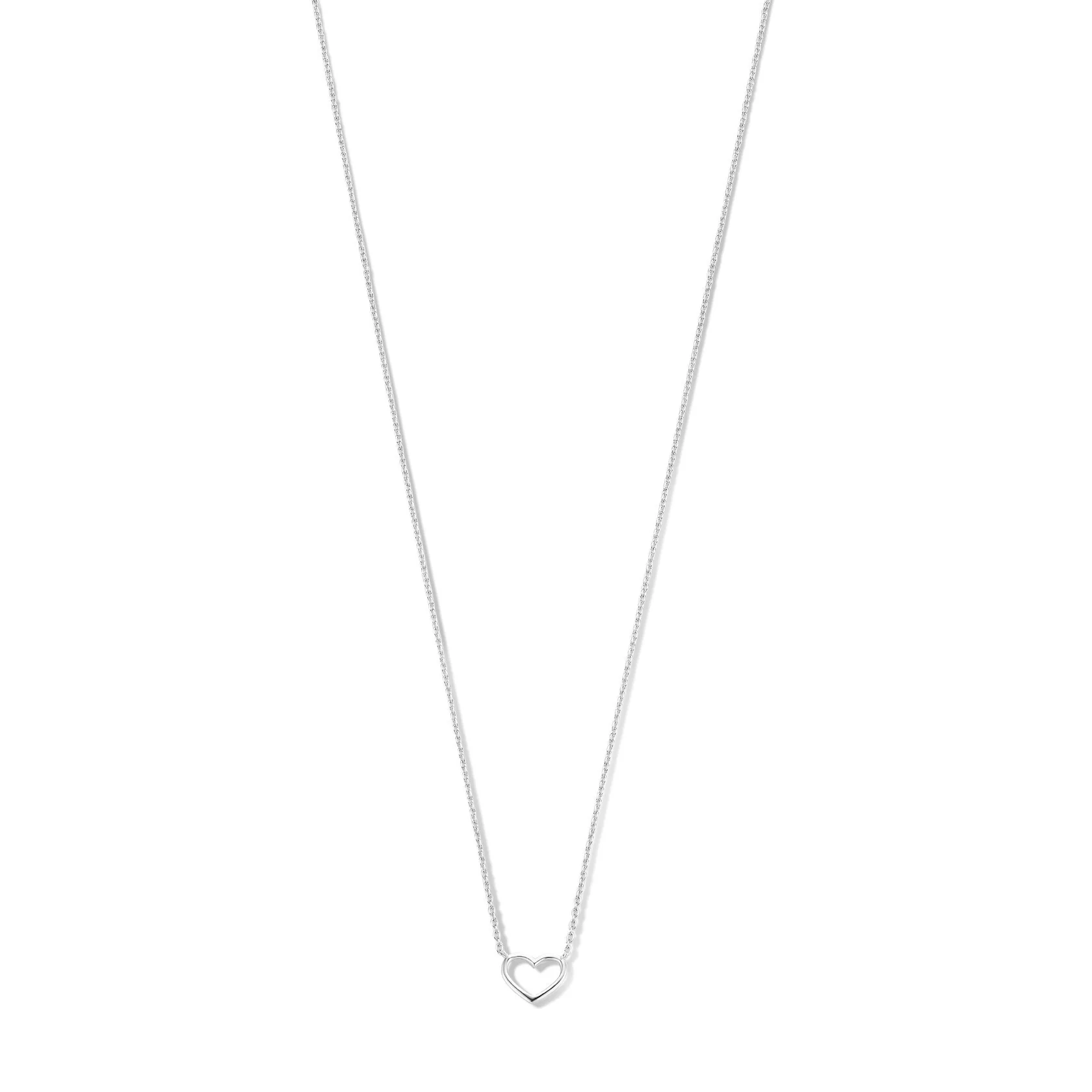 Cadeau d'Isabel 14 karat white gold necklace with bracelet gift set with heart - Image 6