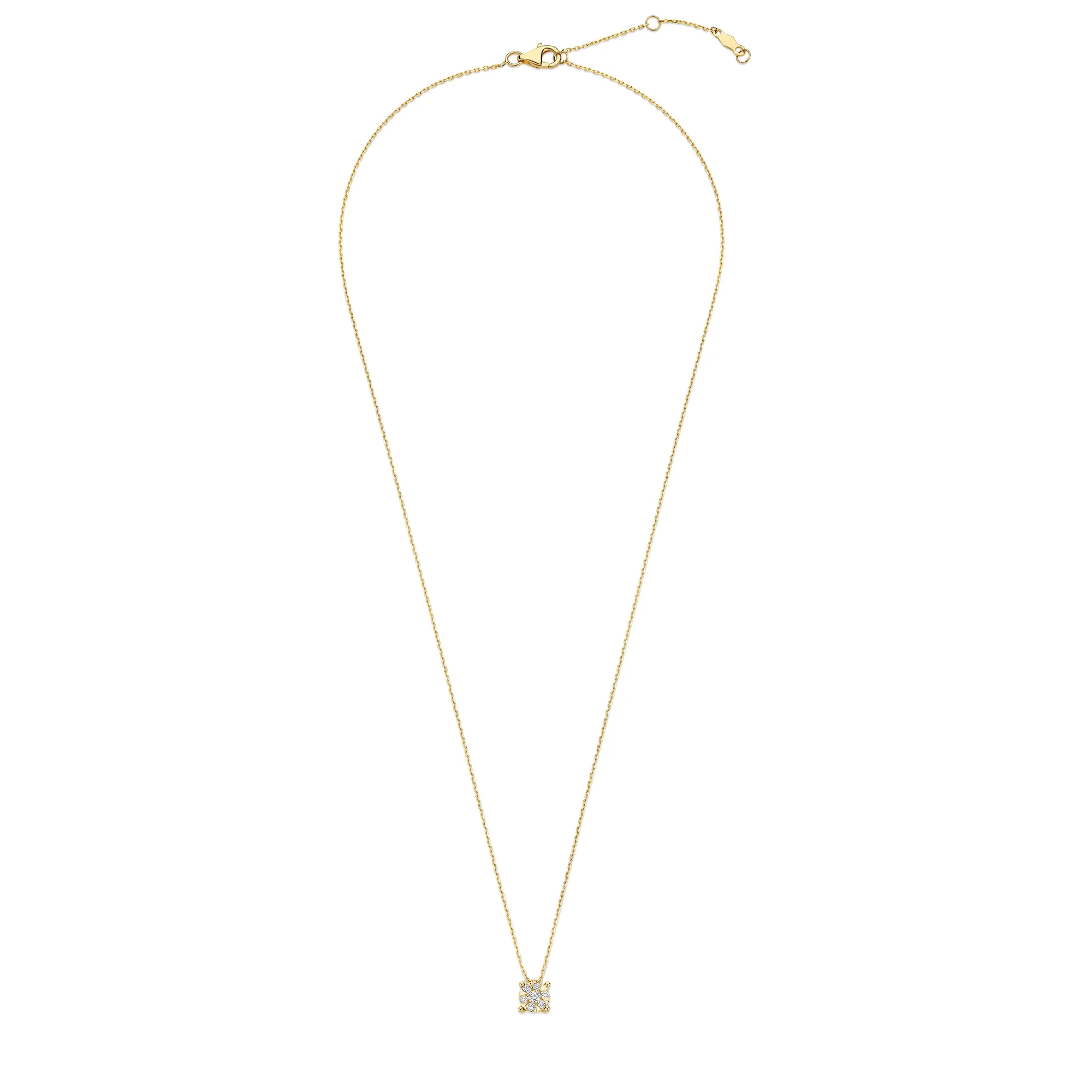 De la Paix Hanaé 14 karat gold necklace with diamond 0.14 carat - Image 7