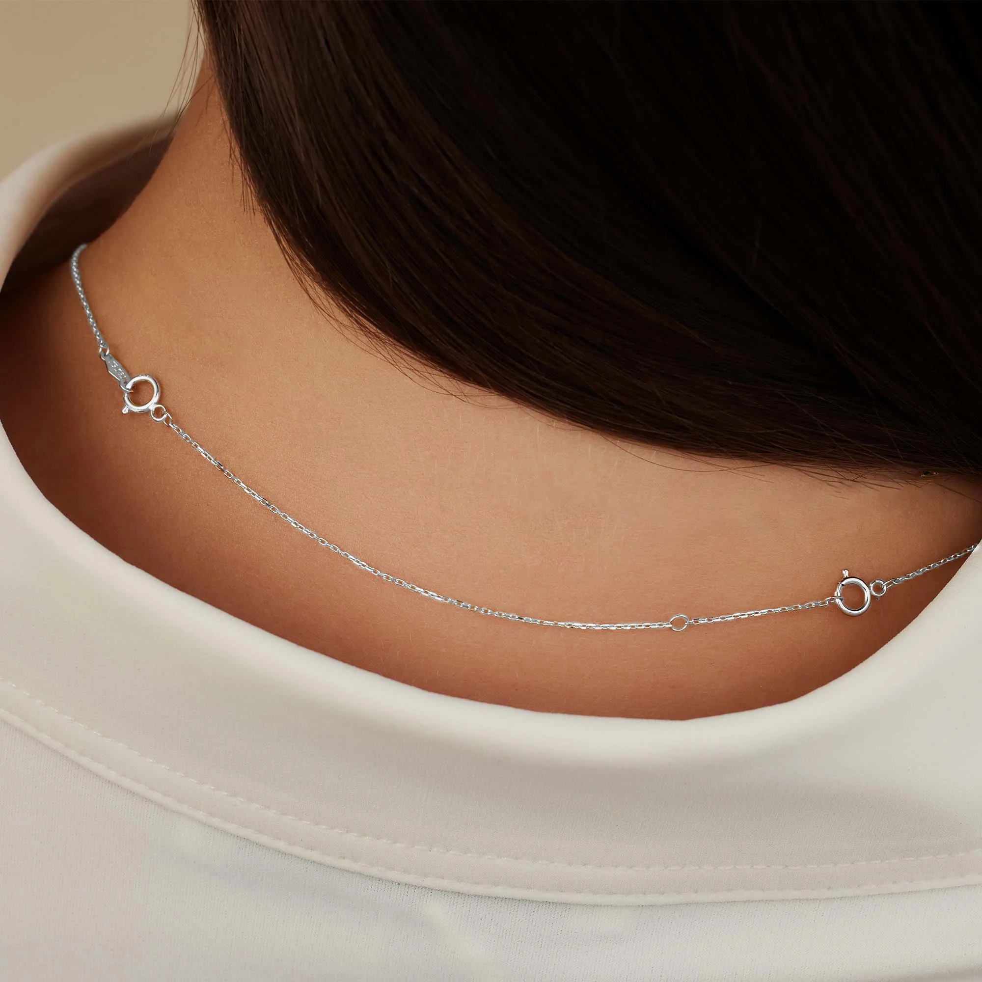 Saint Germain Nicole 14 karat white gold necklace extender - Image 2