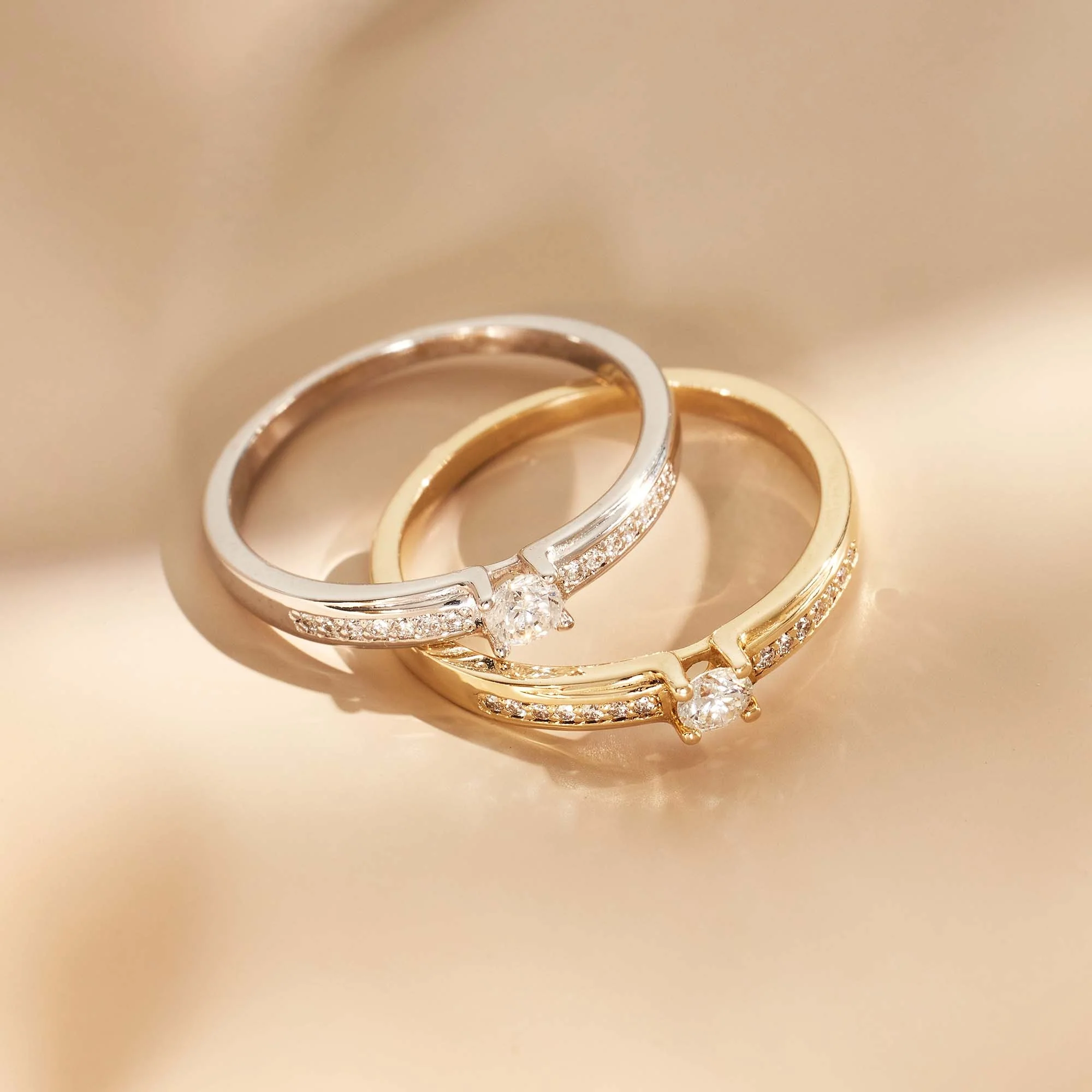 De la Paix Madeline 14 karat white gold ring with diamond 0.20 carat - Image 6