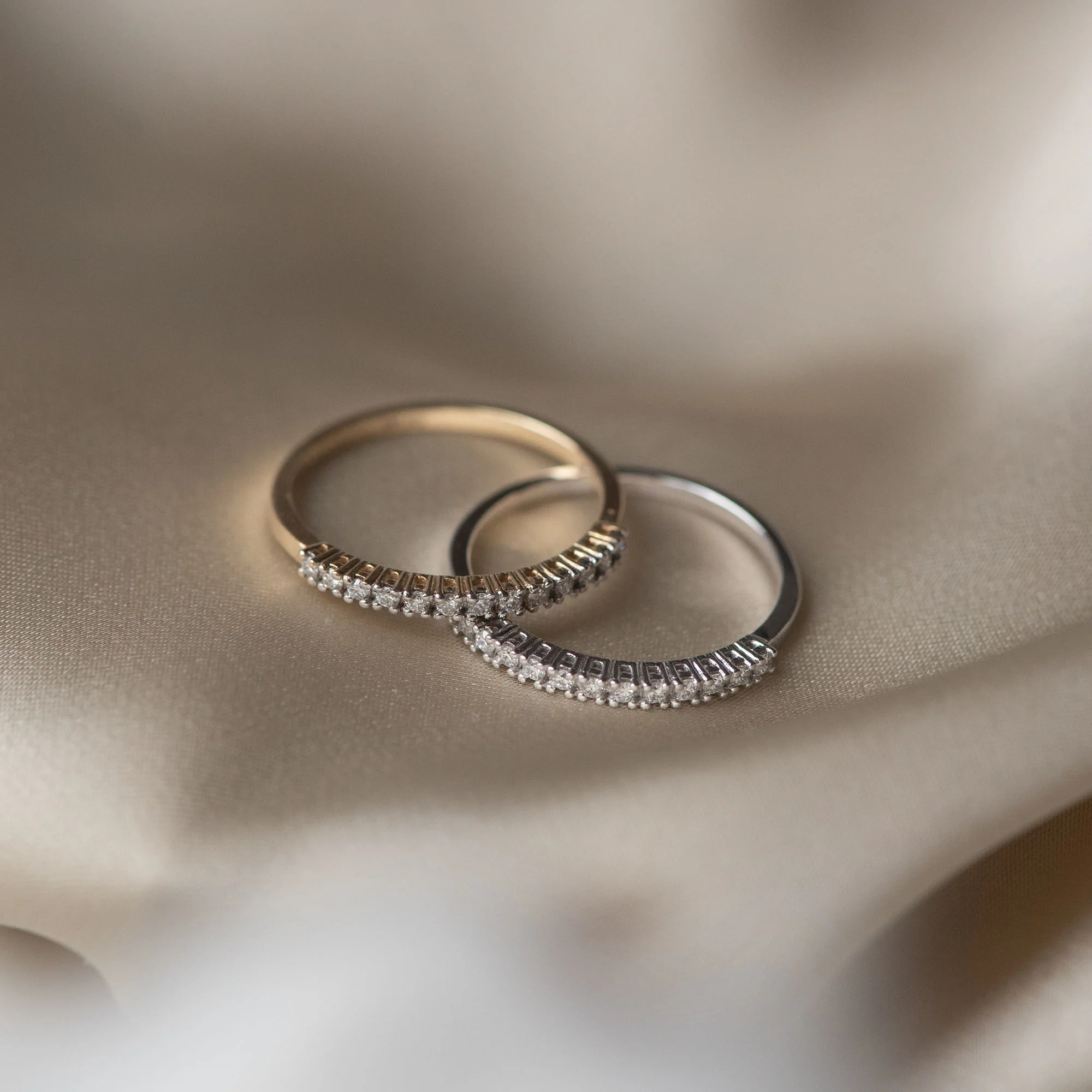 De la Paix Madeline 14 karat white gold ring with diamond 0.14 carat - Image 5