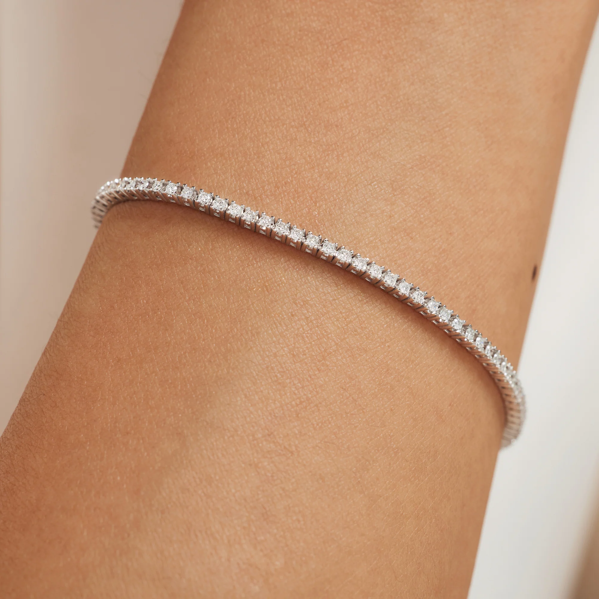 De la Paix Madeline 14 karat white gold bracelet with diamond 1.08 ct - Image 2