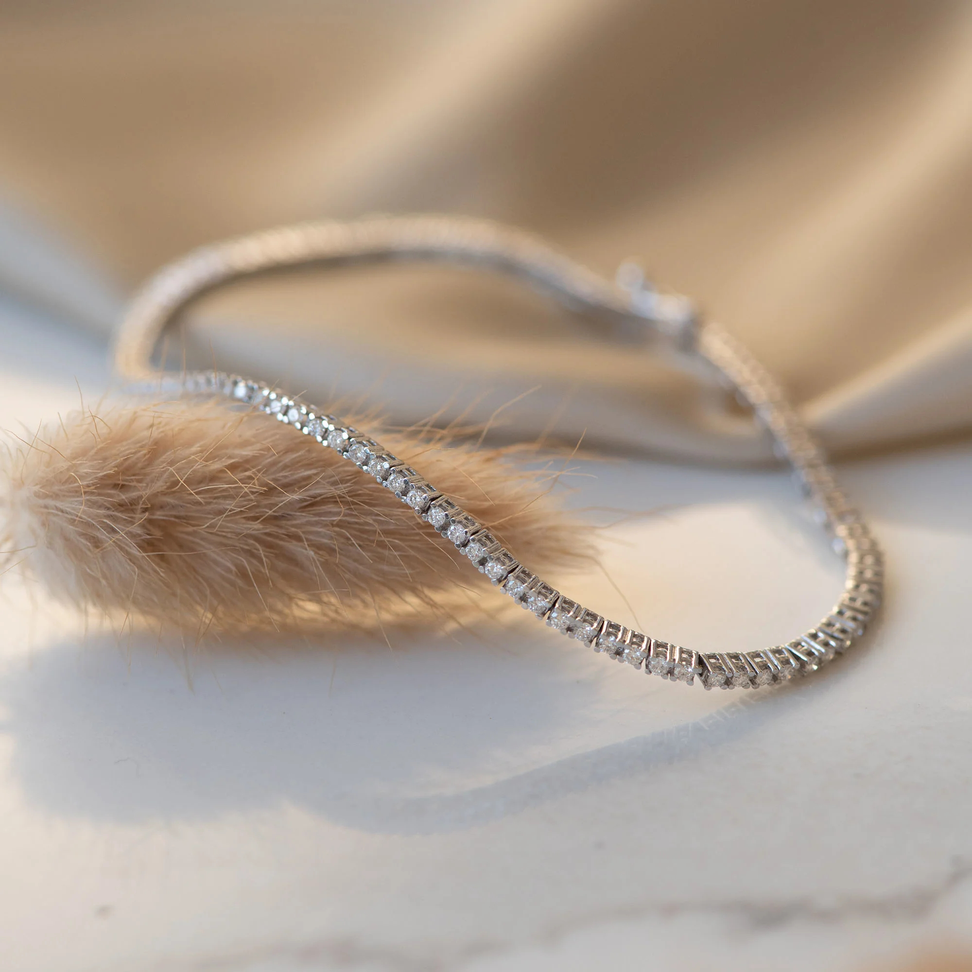 De la Paix Madeline 14 karat white gold bracelet with diamond 1.08 ct - Image 4