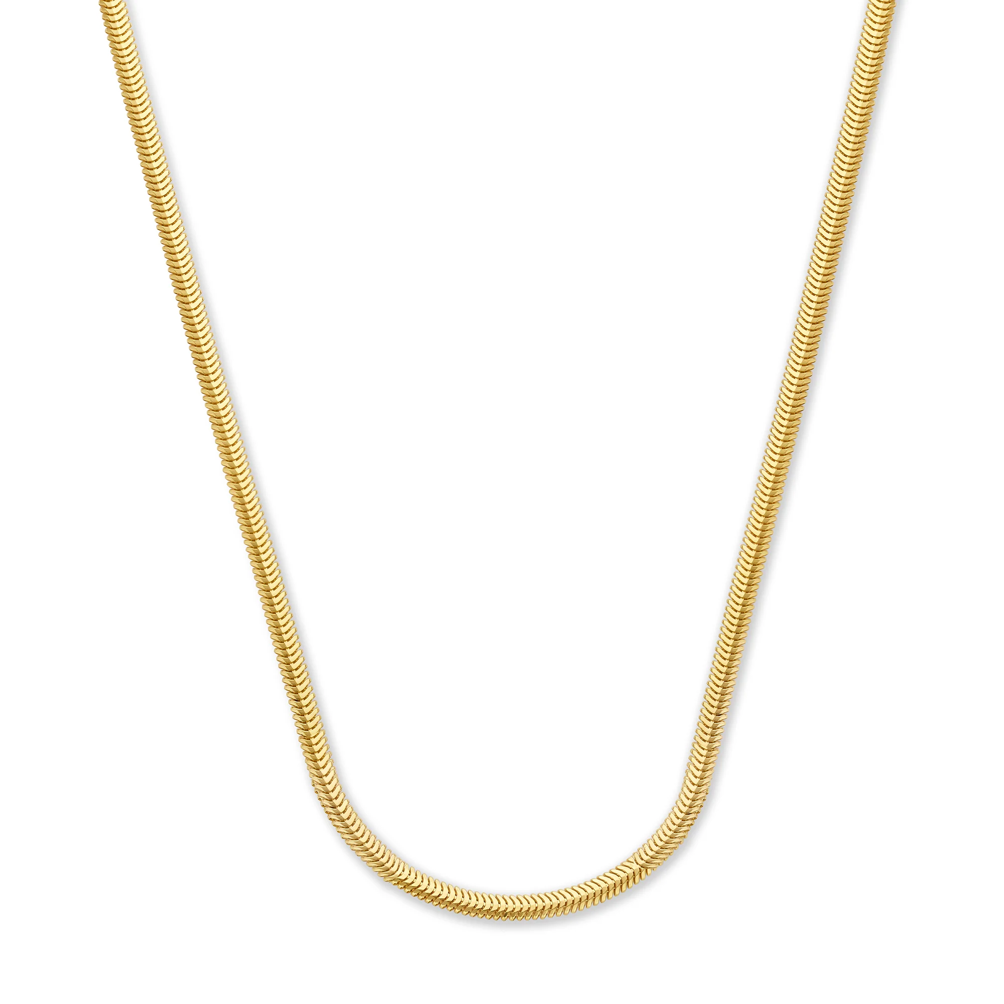 Aidee Leontine 14 Karat Gold Snake Necklace