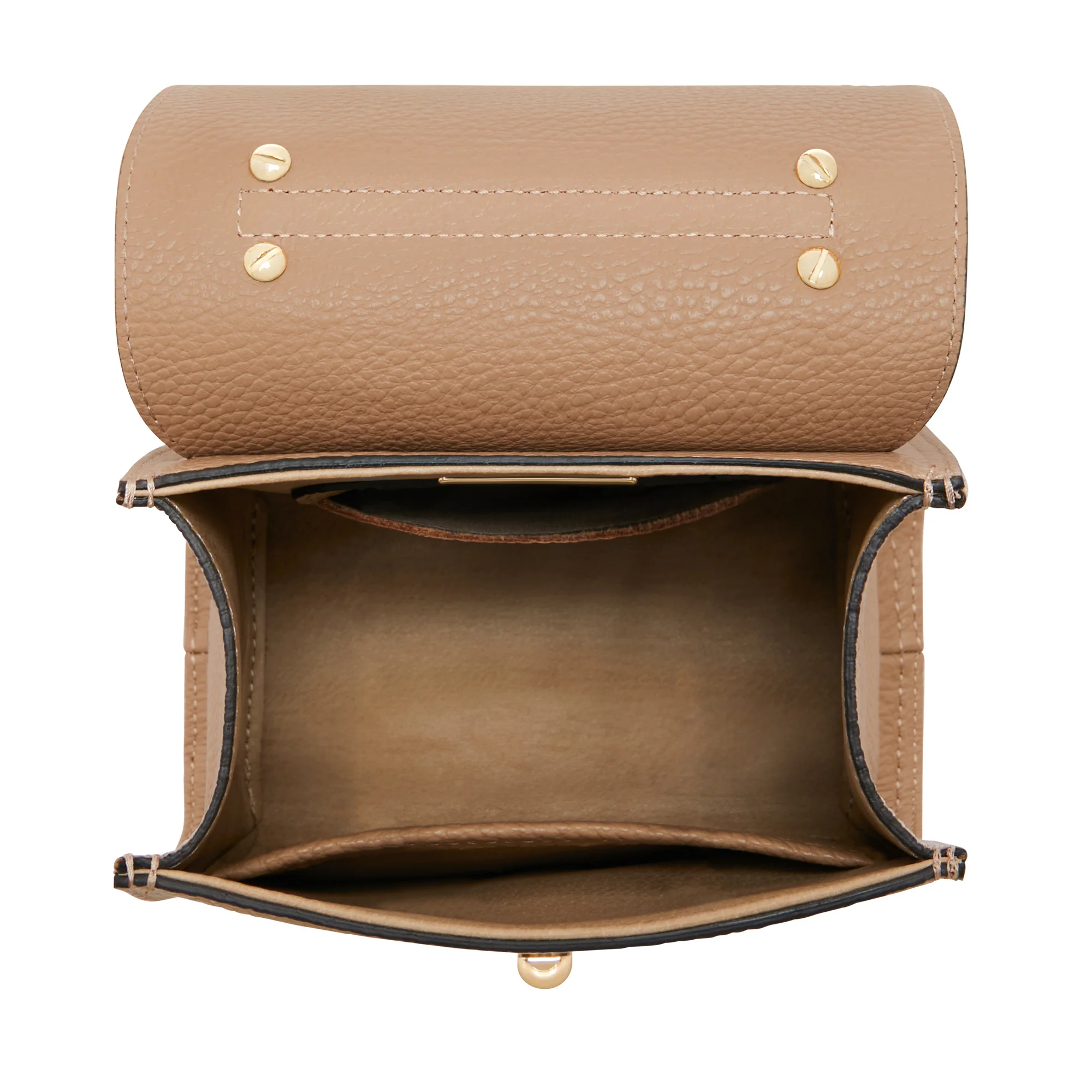 Femme Forte Simone Mini beige leather handbag calfskin leather - Image 7