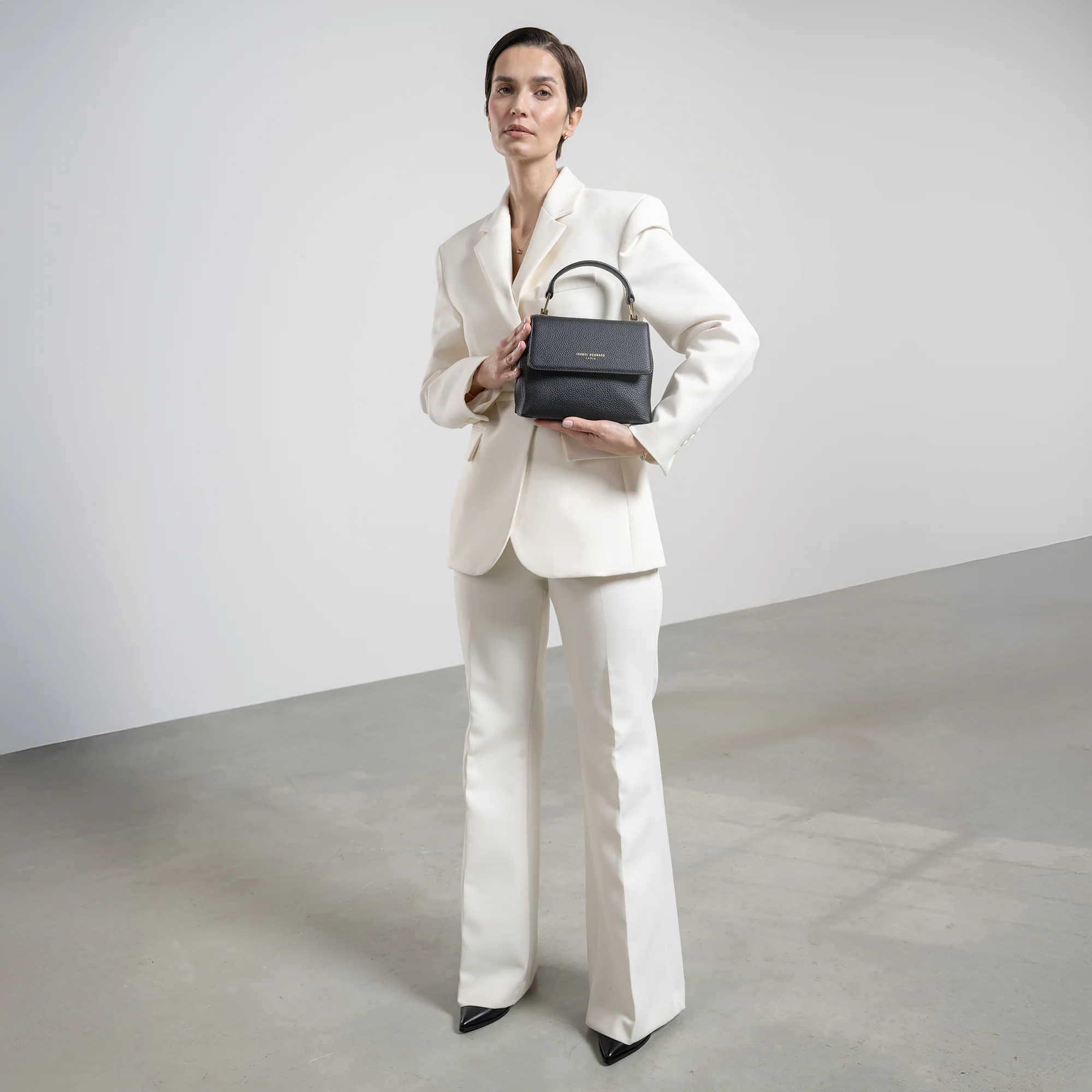 Femme Forte Heline black calfskin leather handbag - Image 3