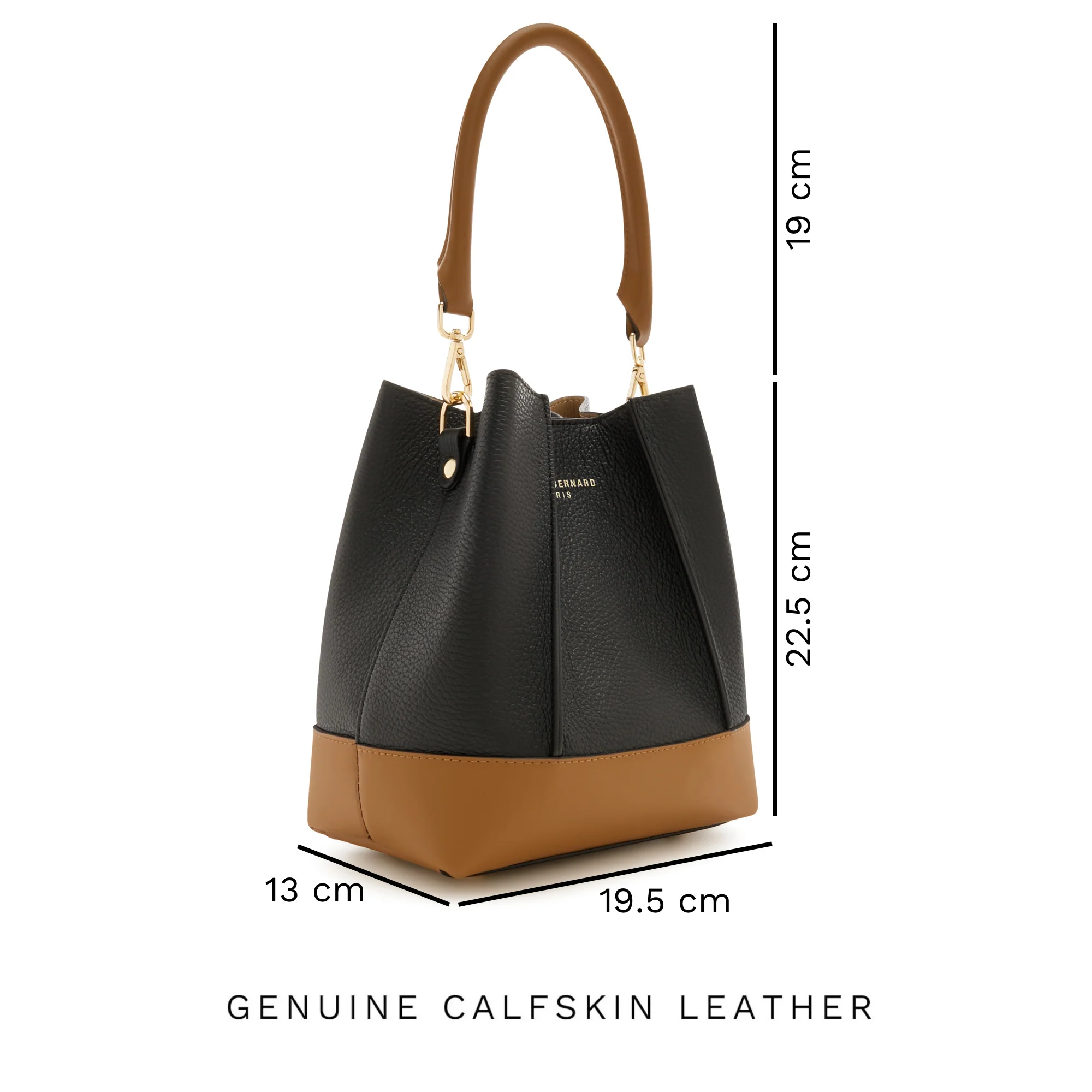 Femme Forte Minette black calfskin leather handbag - Image 10