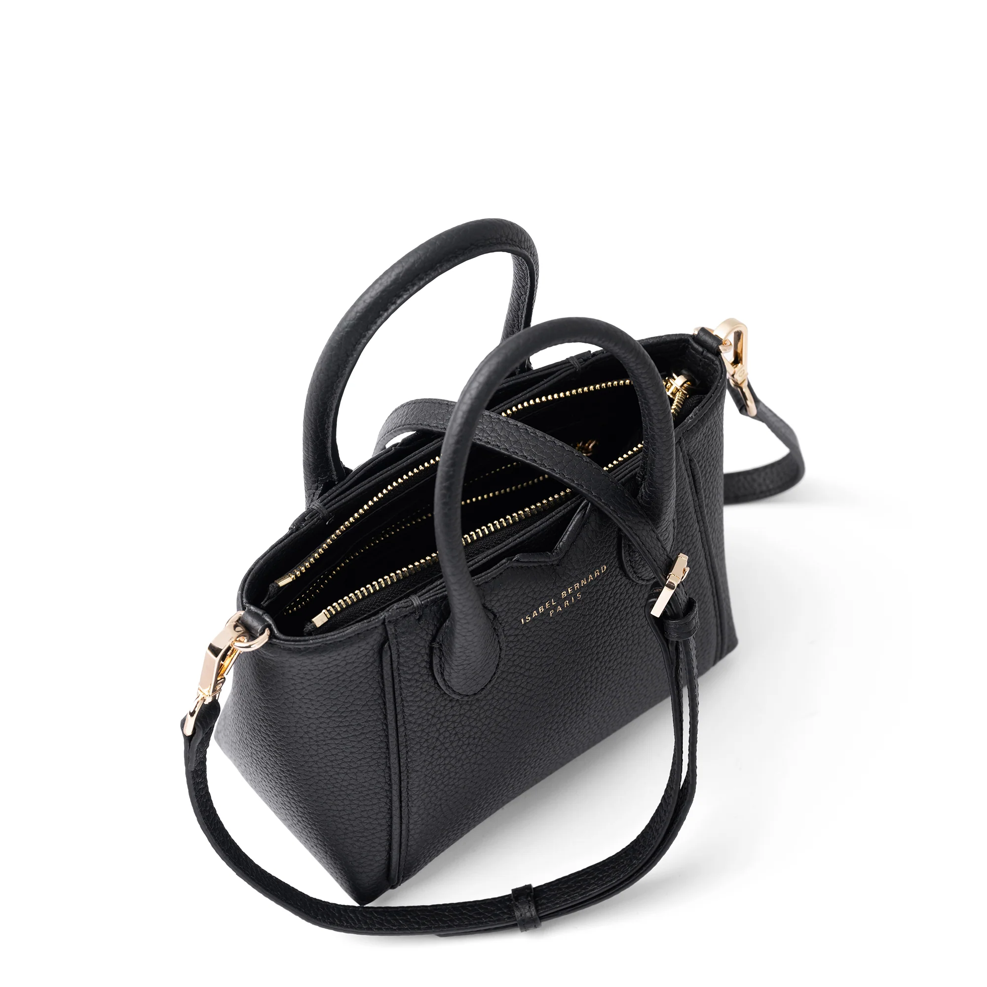 Honoré Cloe Mini black calfskin leather handbag - Image 9