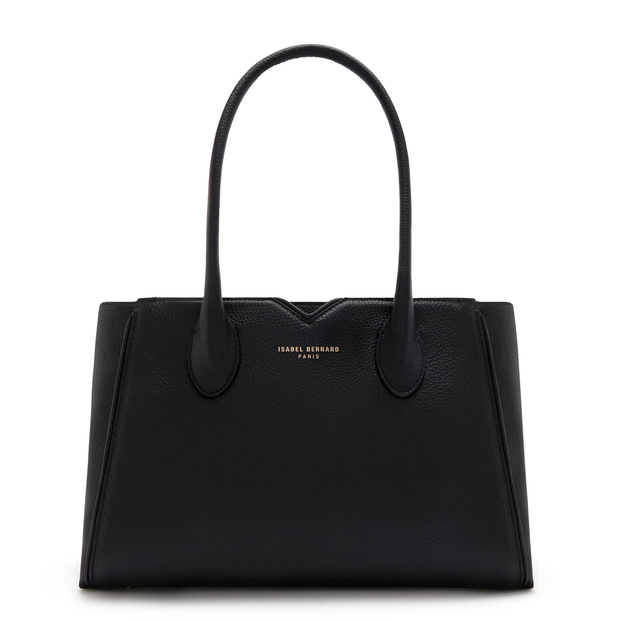 Honoré Cloe Midi black calfskin leather handbag