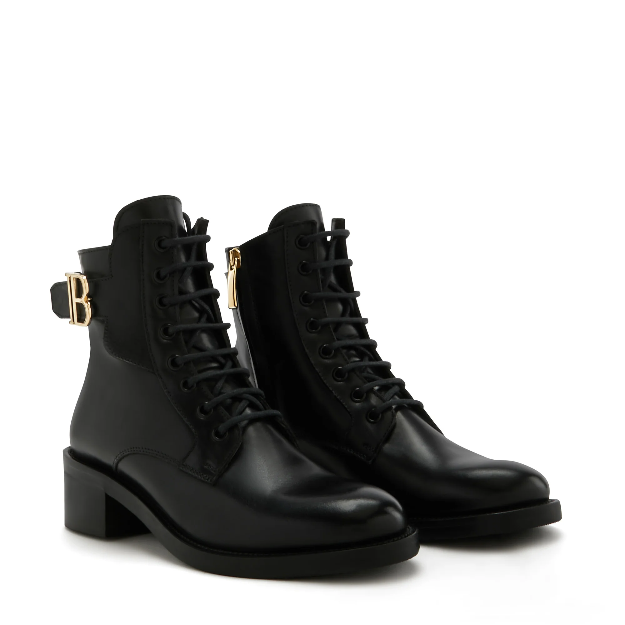 Vendôme Ellen black calfskin leather lace up boots - Image 7