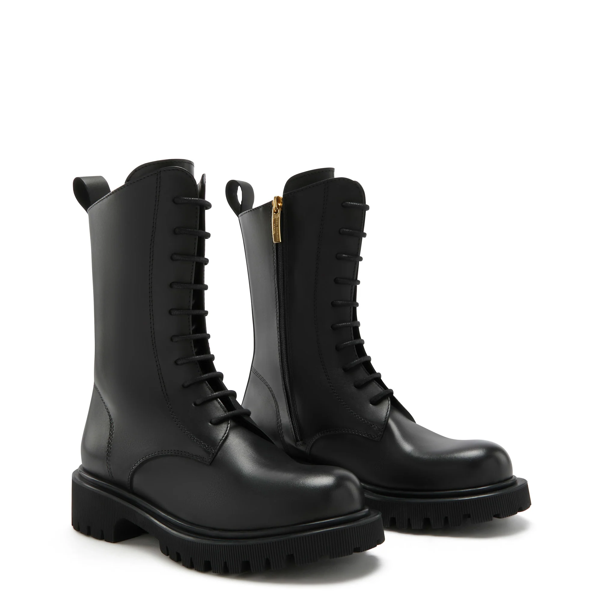 Vendôme Myrthe black calfskin leather lace up boots - Image 5