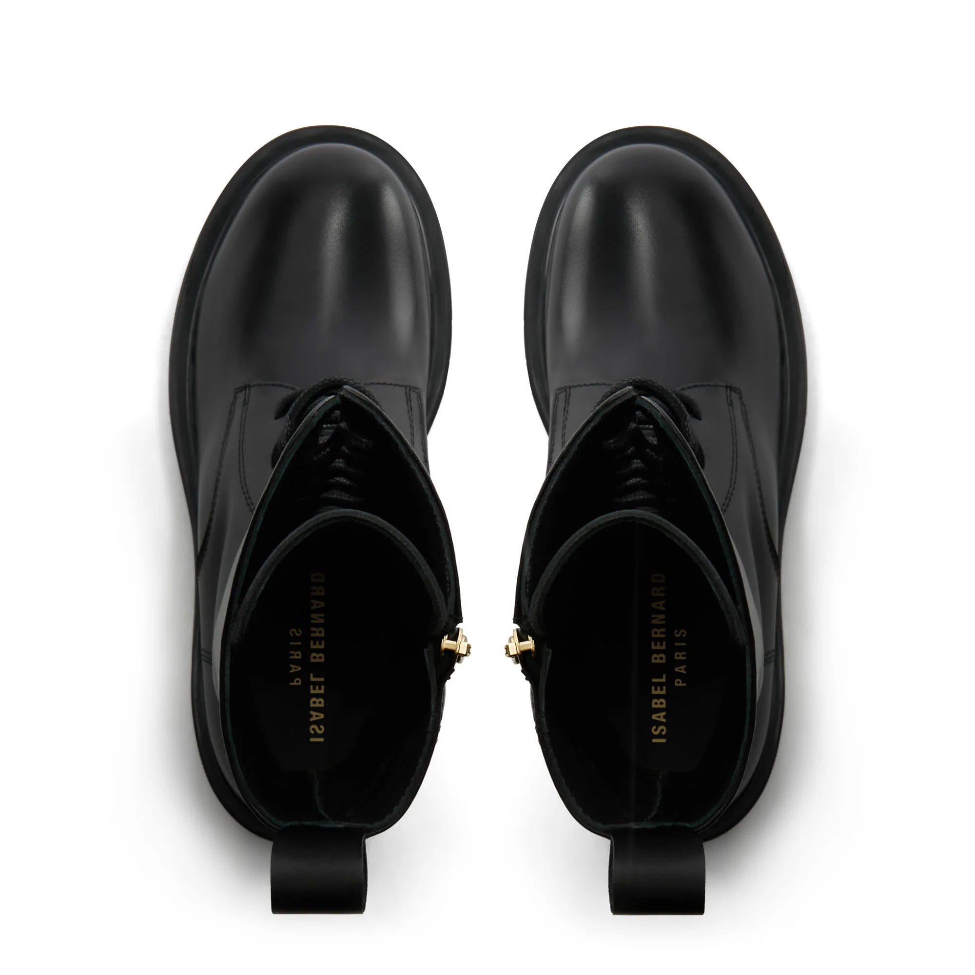 Vendôme Myrthe black calfskin leather lace up boots - Image 8