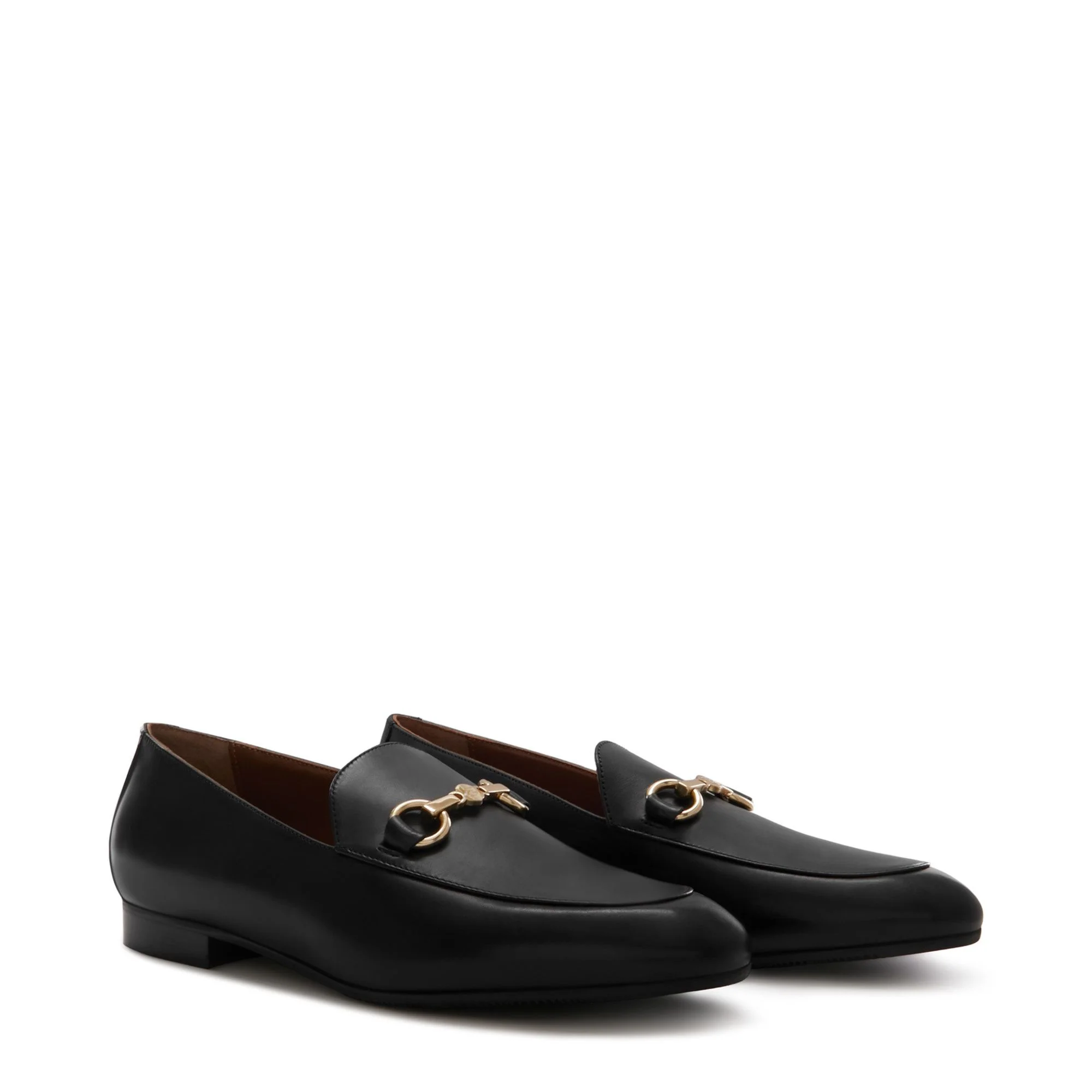 Vendôme Fleur black calfskin leather loafers - Image 6