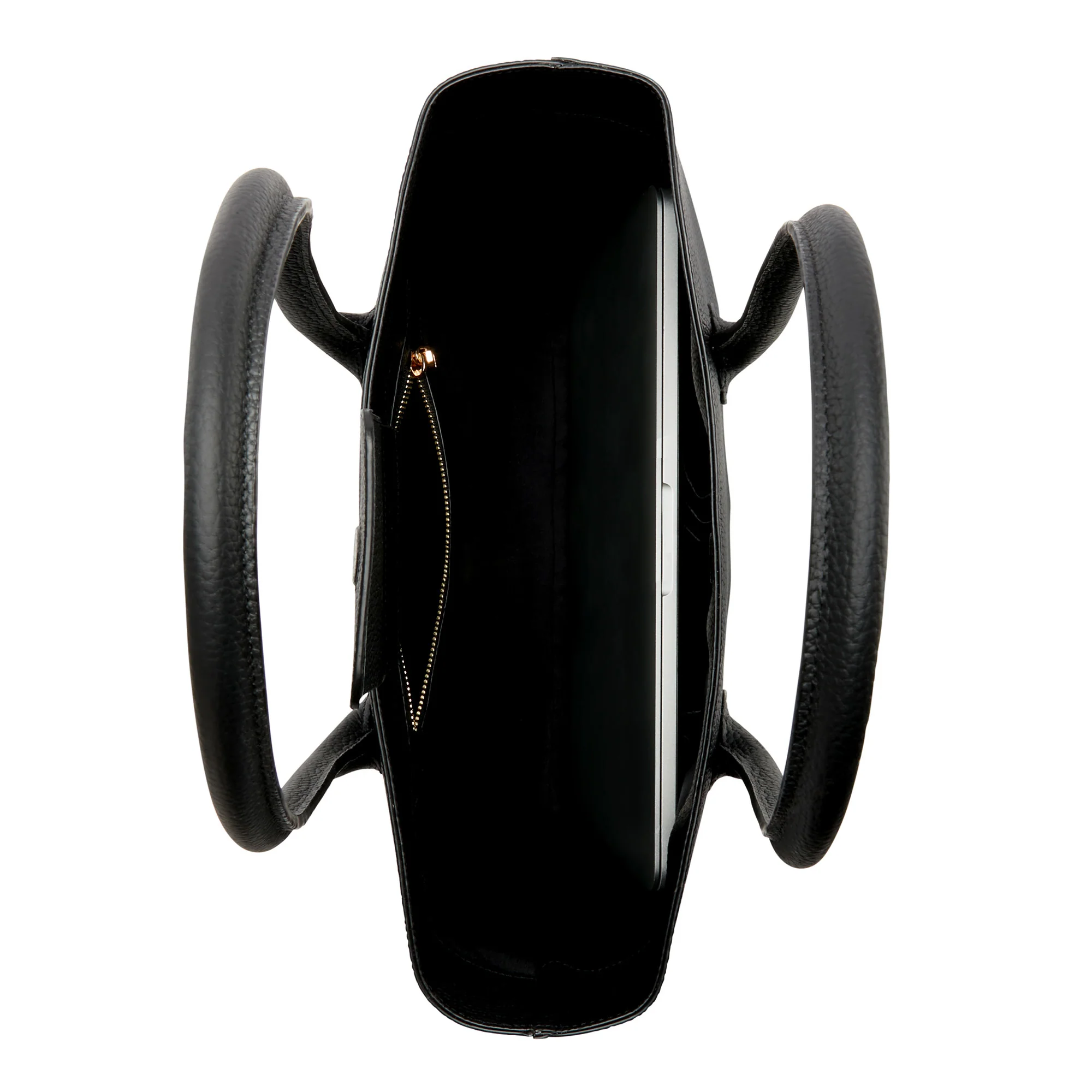 Honoré Lysanne black calfskin leather shopper - Image 7